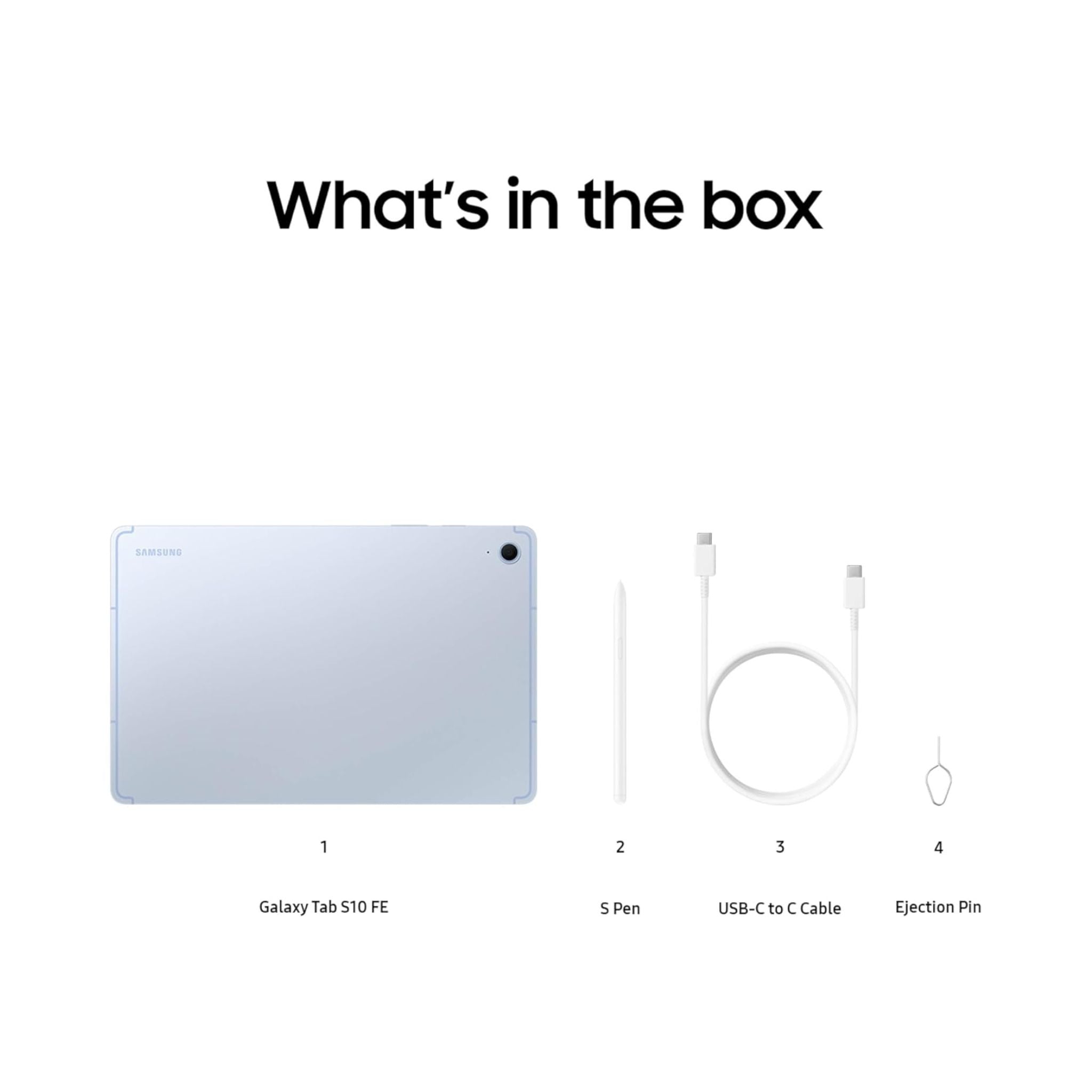 Samsung Galaxy Tab S10 FE Light Blue 8GB RAM 128GB Wifi - Middle East Version