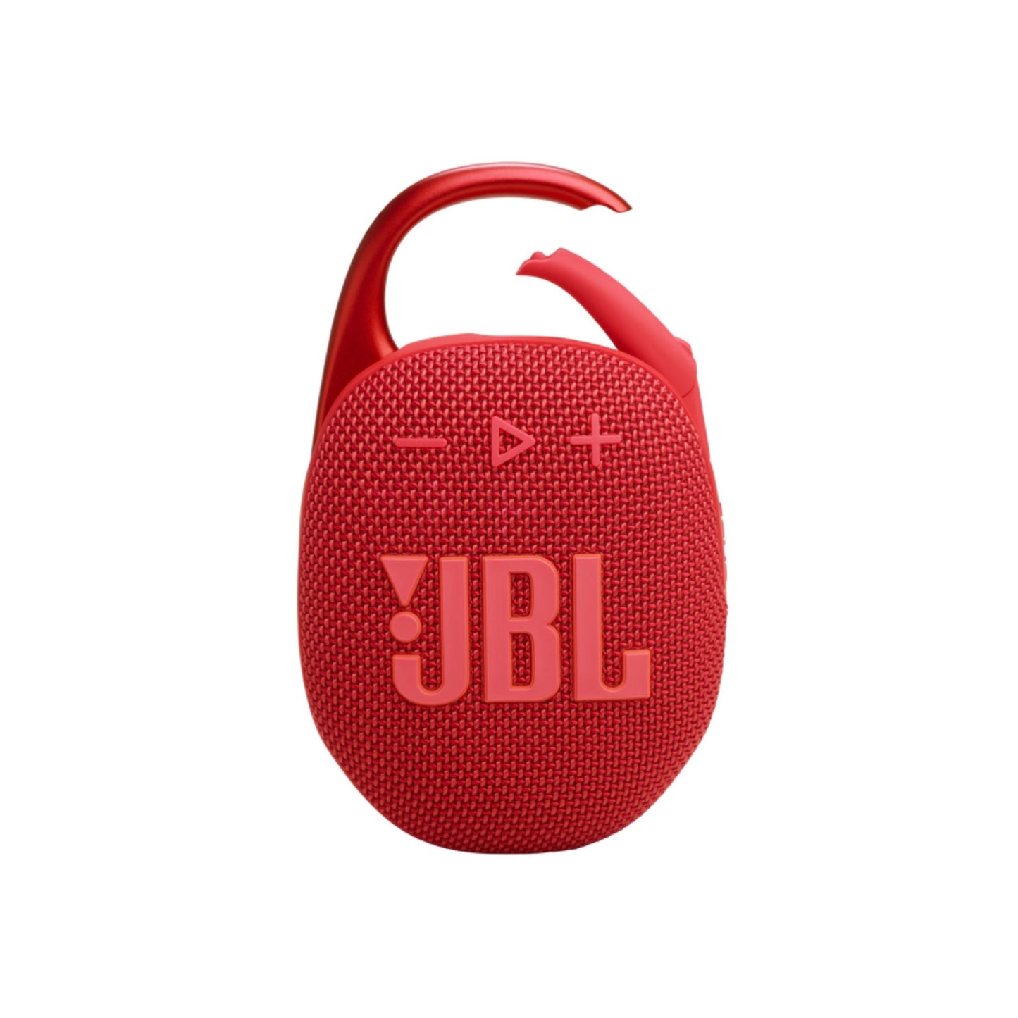 JBL Clip 5 Portable Wireless Speaker, Bluetooth 5.3, 3 Hours Charging Time, 15 Hours Battery Life, Splash Proof, Water Proof & Dust Proof, Rechargeable Battery - Red