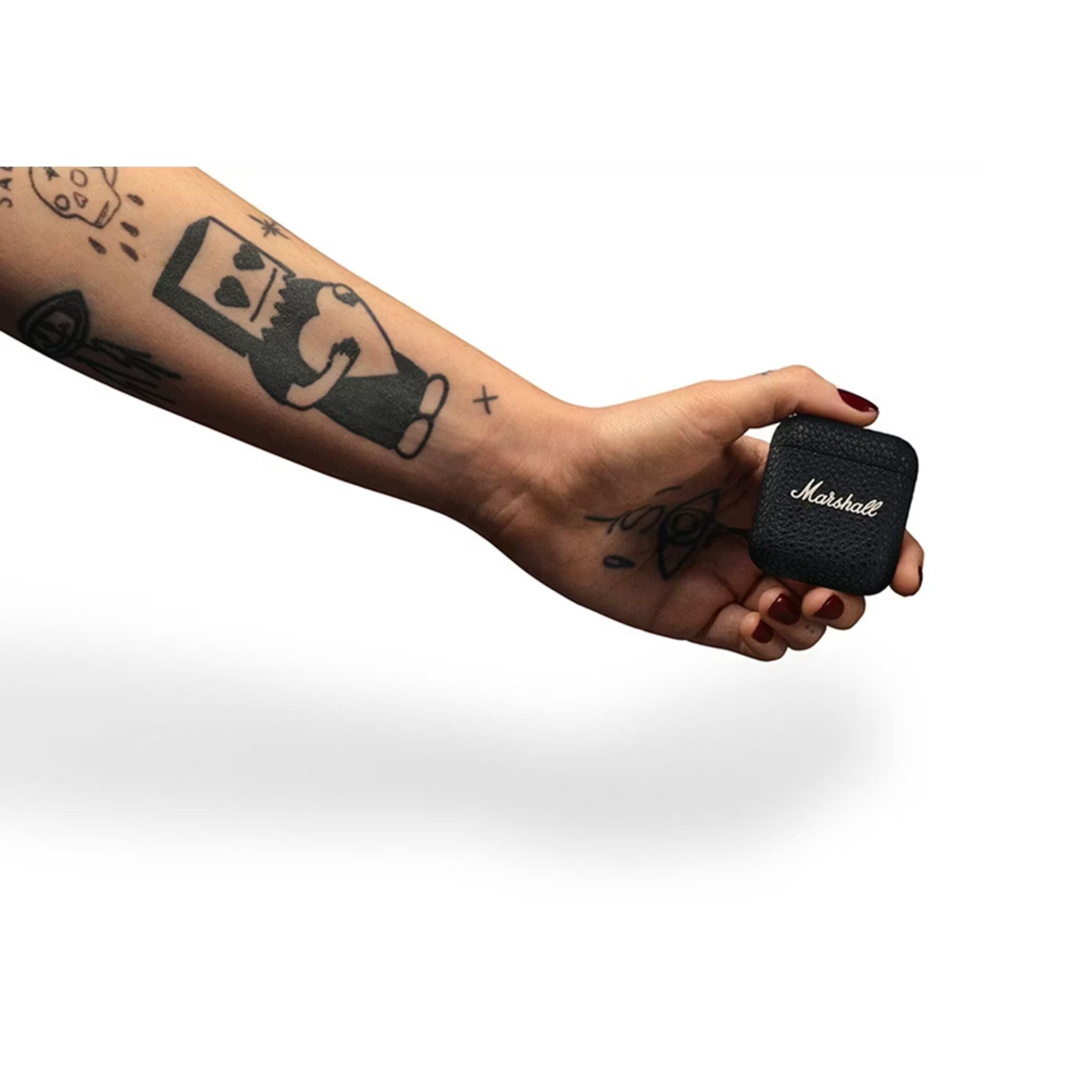 Marshall Minor IV Wireless Earbuds with Active Noise Cancellation, Waterproof, 12mm Driver Size, Bluetooth Version 5.3, Up to 30 Hours Playtime, Touch Control- Black