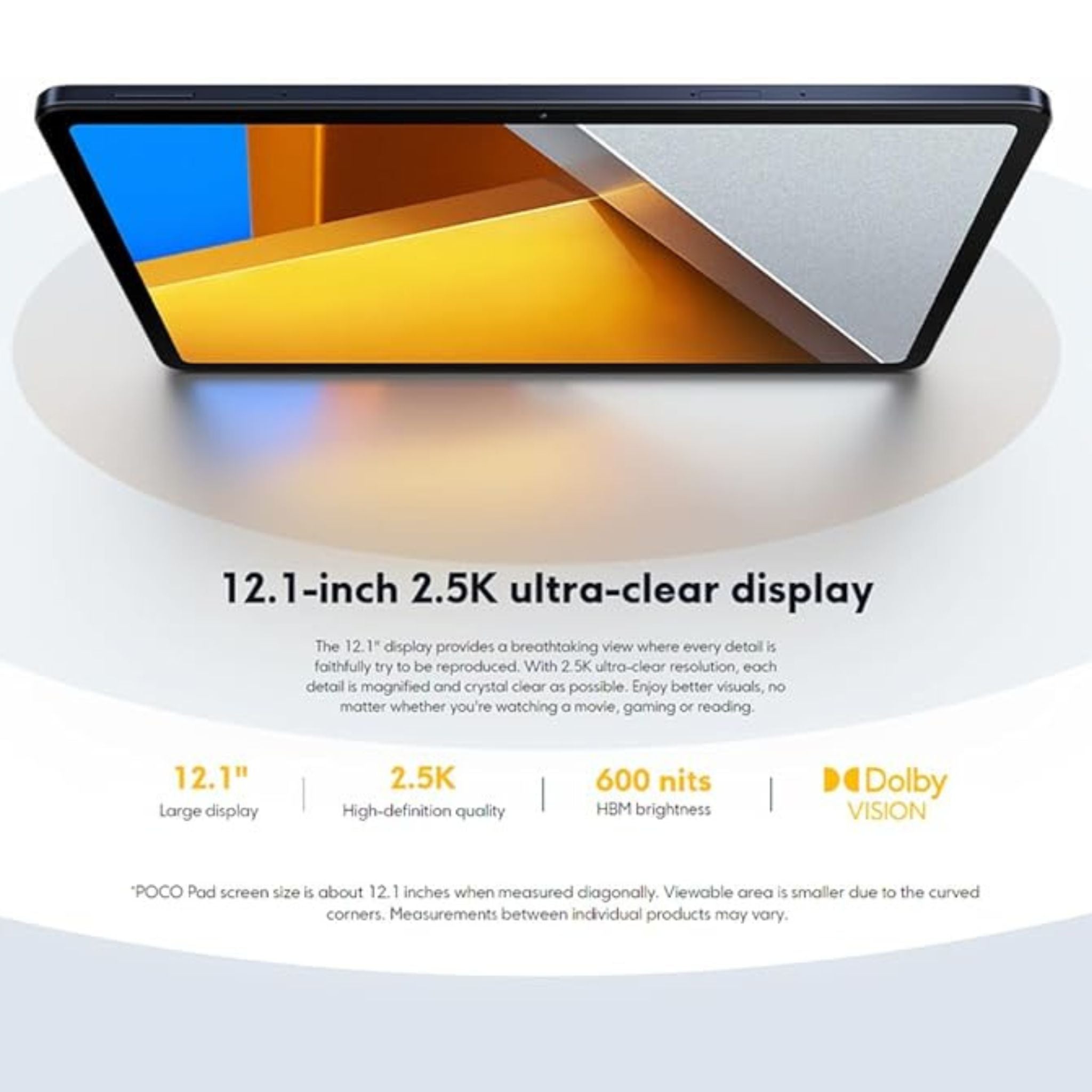 Xiaomi POCO Pad 12.1-Inch Display Gray 8GB RAM 256GB WiFi - Global Version