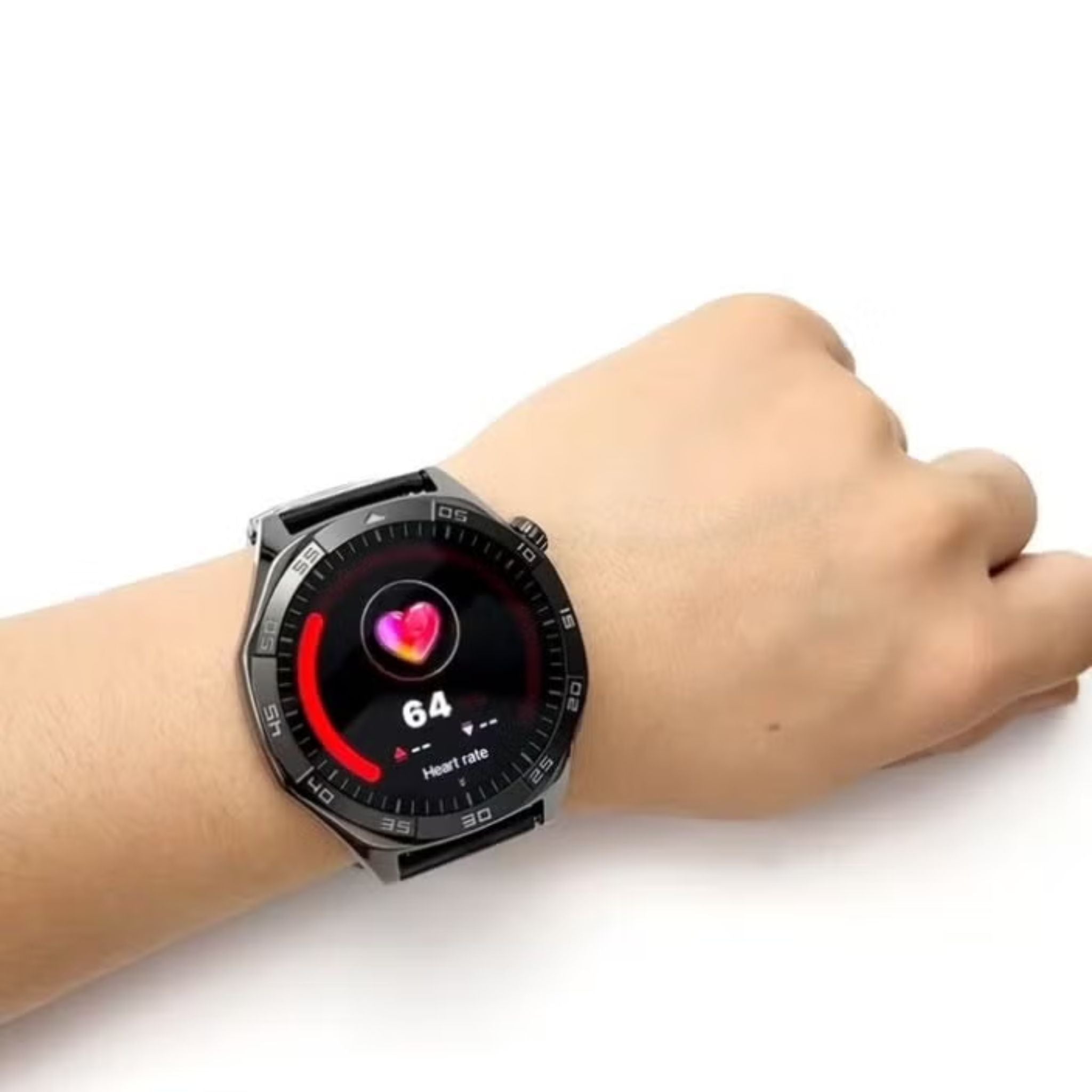 HainoTeko-33 Waterproof Smart Watch With AMOLED Display Bluetooth Calling 15 Days Battery Life and 3 Pair Straps Designed for Men - Black