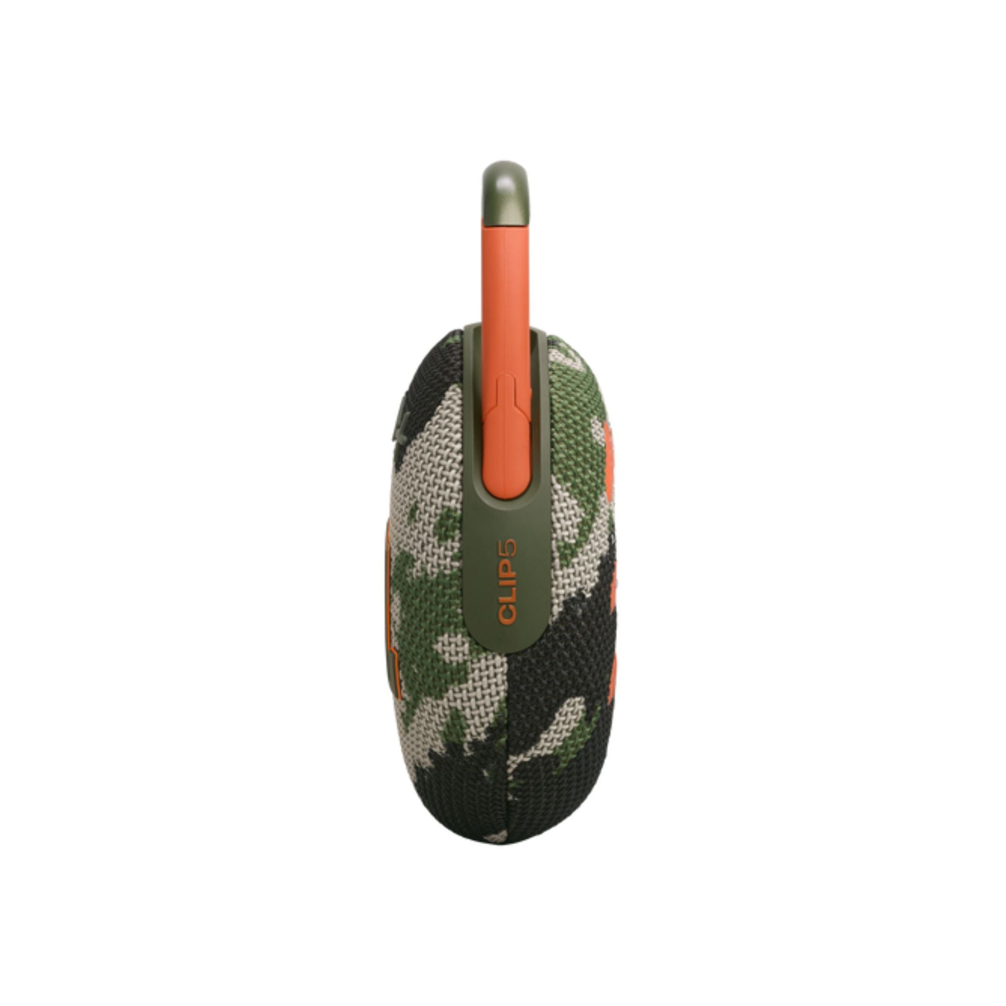JBL Clip 5 Ultra-portable waterproof speaker with AURACAST, Powerful Audio, Dustproof, Wireless Bluetooth Streaming, 12 Hours of Playtime- Squad