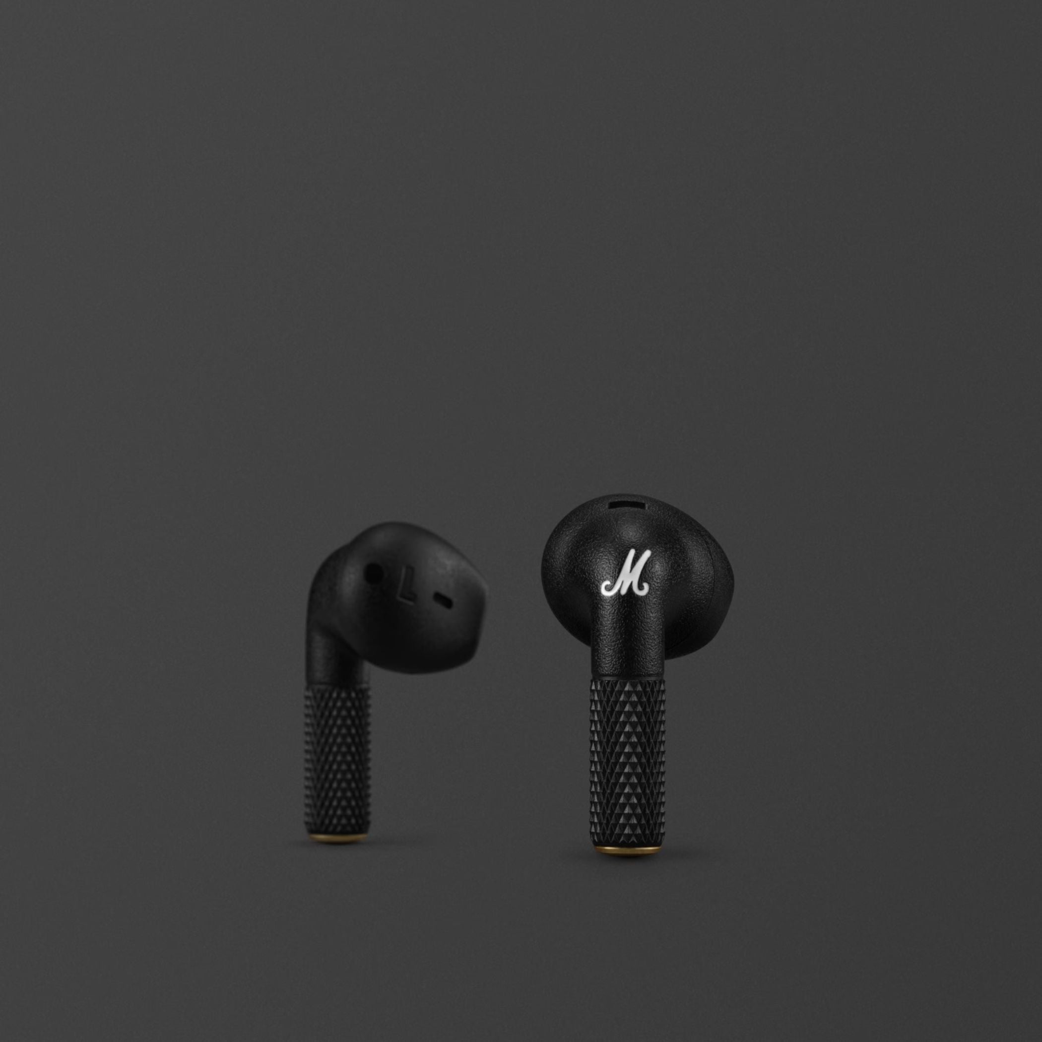 Marshall Minor IV Wireless Earbuds with Active Noise Cancellation, Waterproof, 12mm Driver Size, Bluetooth Version 5.3, Up to 30 Hours Playtime, Touch Control- Black