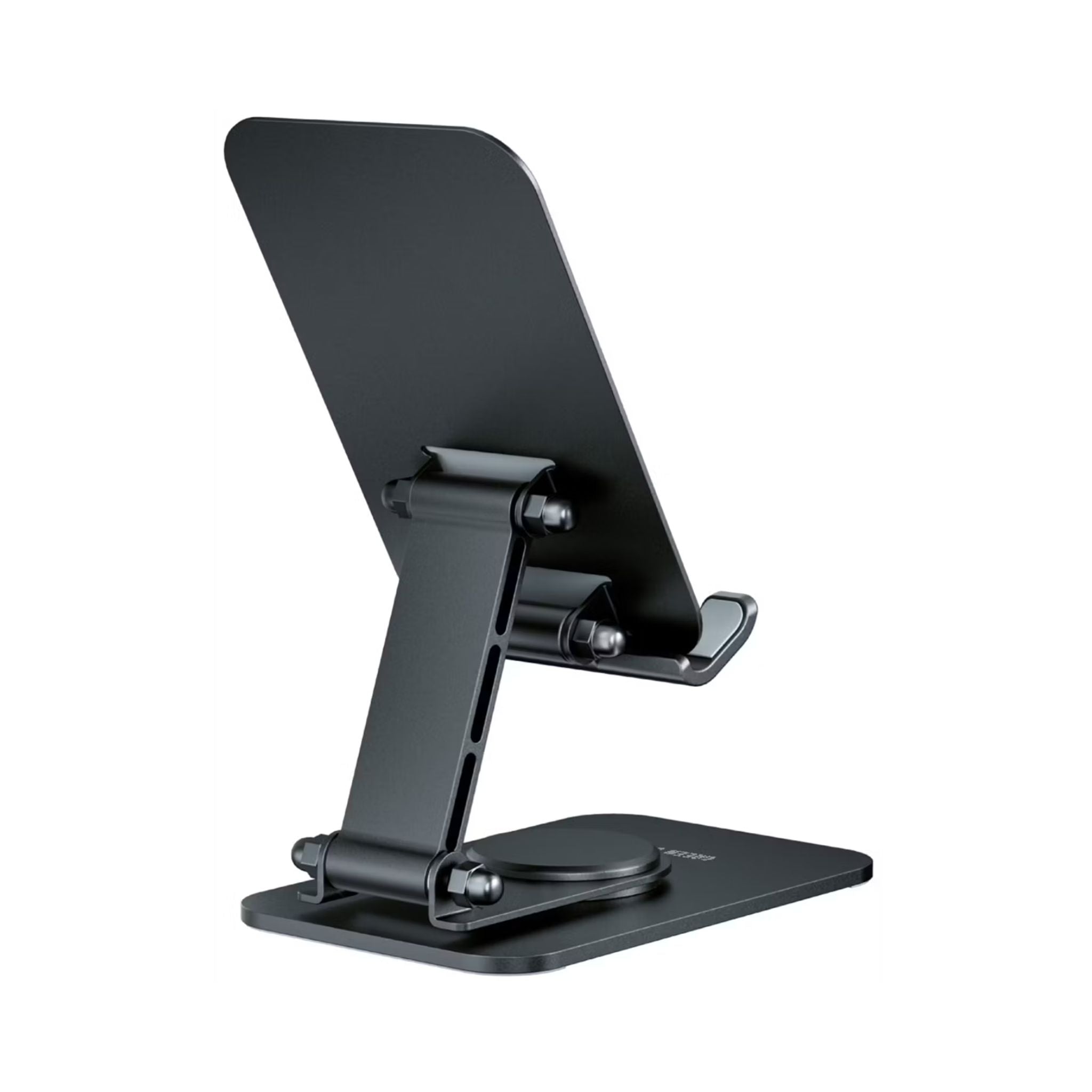Green Lion M5-Foldable Phone & Tablet Holder, Compatible with 4-16" Devices, Cable Management, Anti-Slip Silicone Pad, 3-Axis Adjustment, Up to 300g Load Capacity - Black