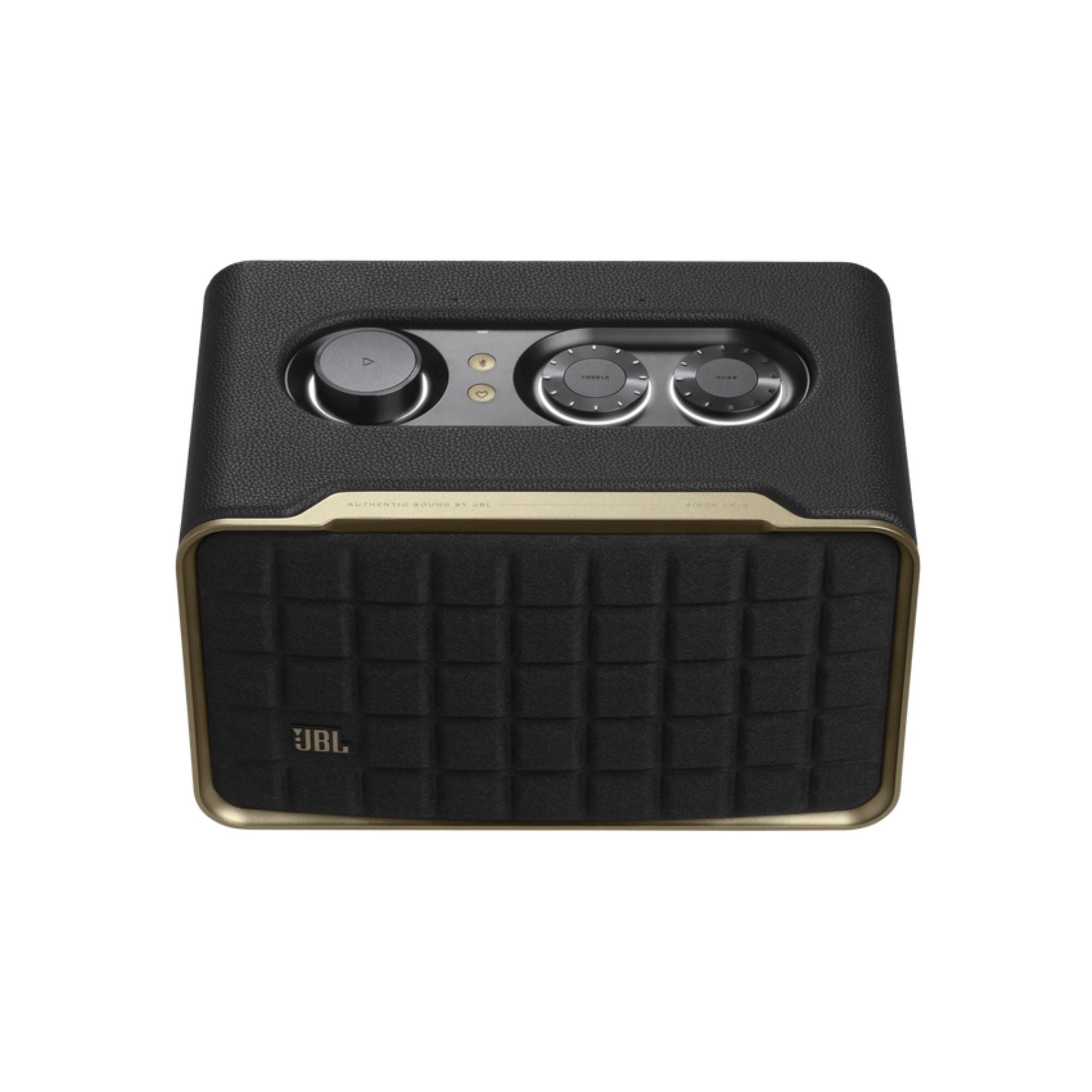 JBL Authentics 200 Smart Home Speaker With Wi-Fi, Bluetooth, Voice Assistants And Retro Design - Black