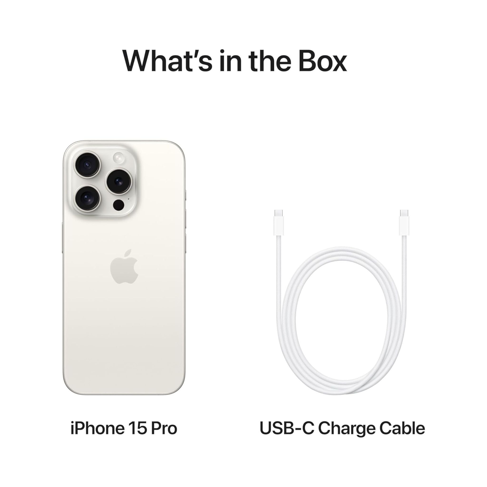 Apple iPhone 15 Pro (128 GB) - White Titanium (TDRA)