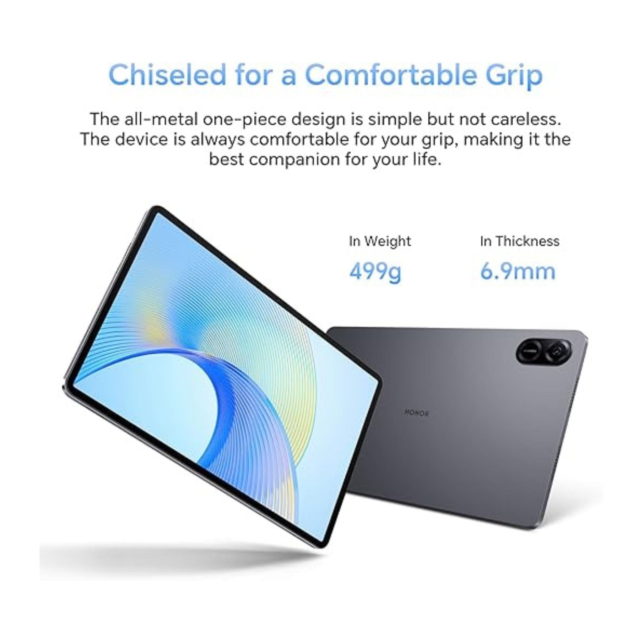 HONOR Pad X9 With Flip Cover, 11.5-inch Wi-Fi Tablet, 4GB+128GB, 120Hz 2K Fullview Display, 6 Speakers, Android 13, Space Grey