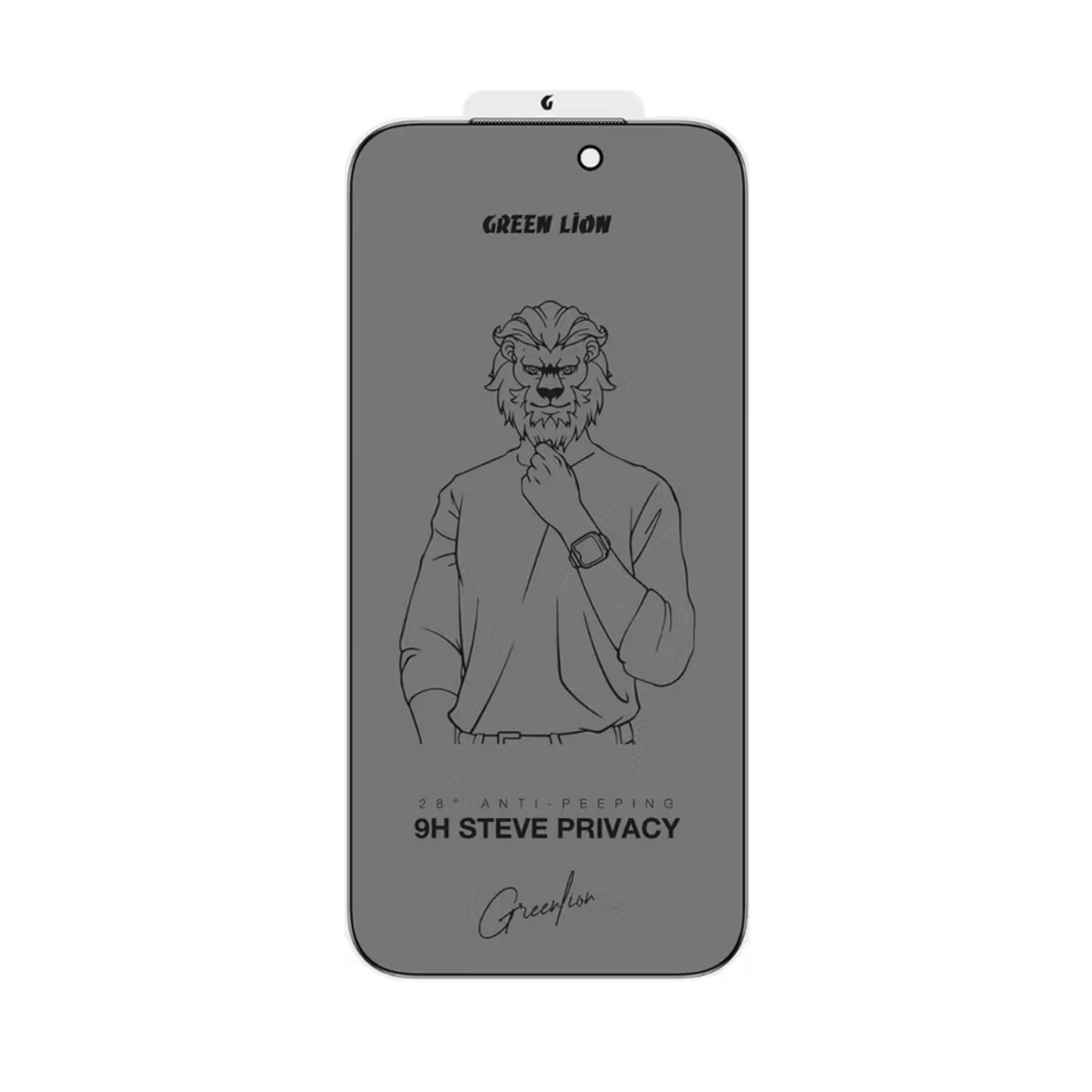 Green Lion 9H Steve HD Screen Protector for iPhone 17, 0.33mm Ultra-Thin Design, Double-Tempered Glass, Shock-Proof Edges, Crystal Clear Display, Anti-Scratch, Full-Screen Coverage, Dust-Proof Mesh, Anti-Fingerprint - Clear