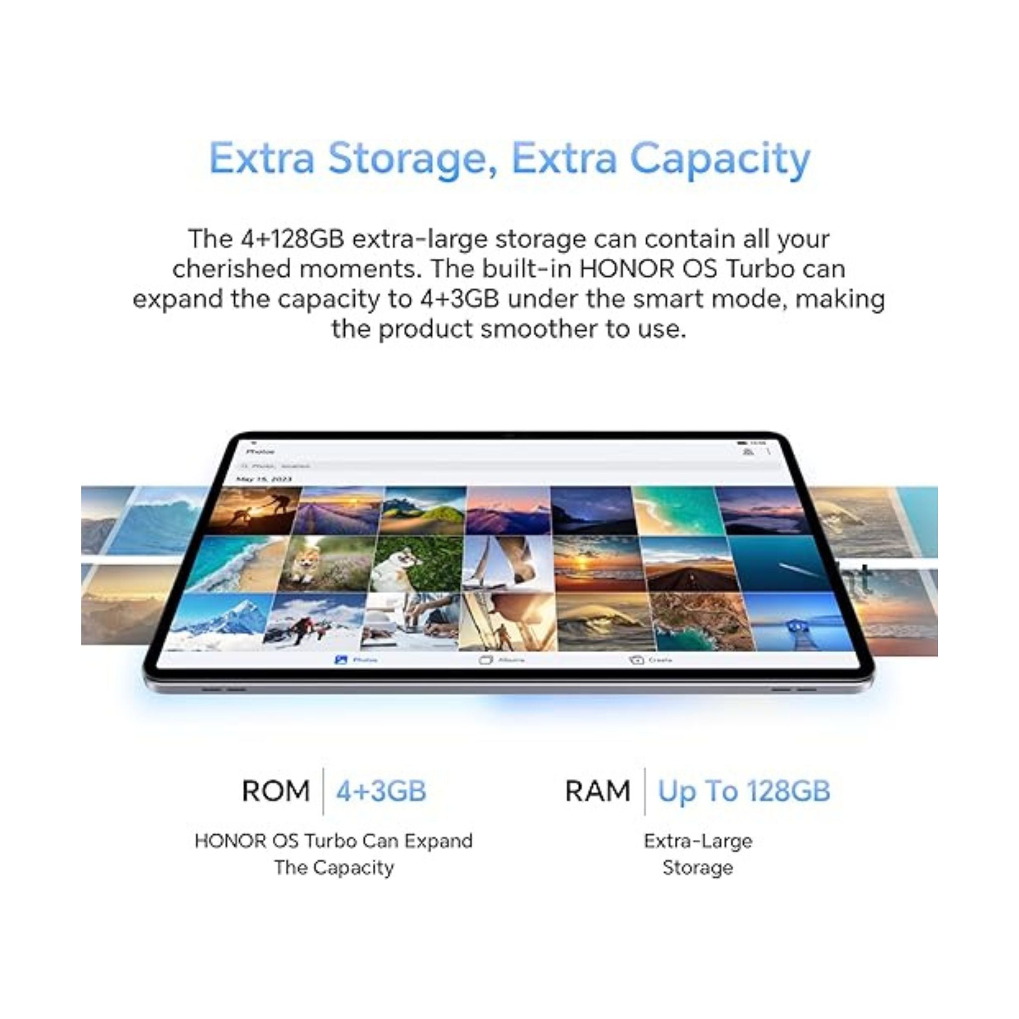 HONOR Pad X9 With Flip Cover, 11.5-inch Wi-Fi Tablet, 4GB+128GB, 120Hz 2K Fullview Display, 6 Speakers, Android 13, Space Grey