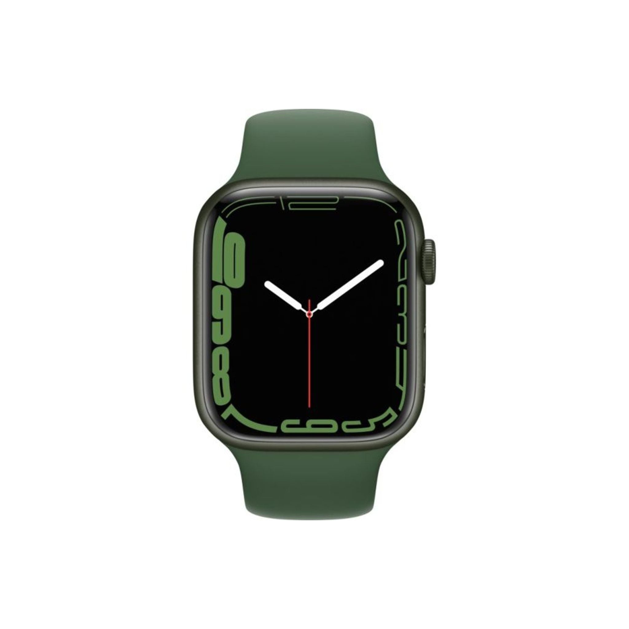 Apple Watch Series 7 GPS + Cellular, 45mm Green Aluminium Case with Clover Sport Band – Middle East Version