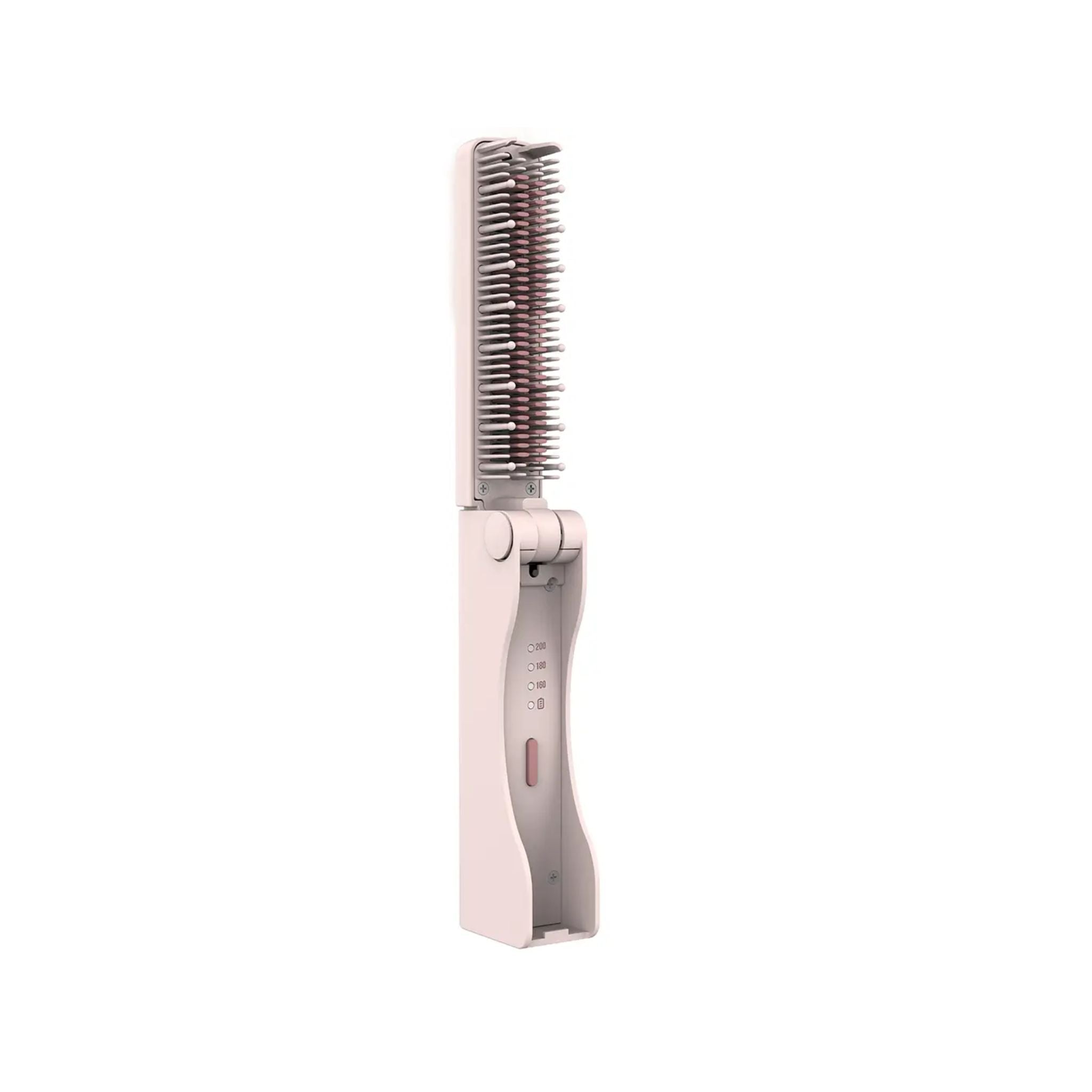 Porodo Foldable Mini Straightener Brush - Pink