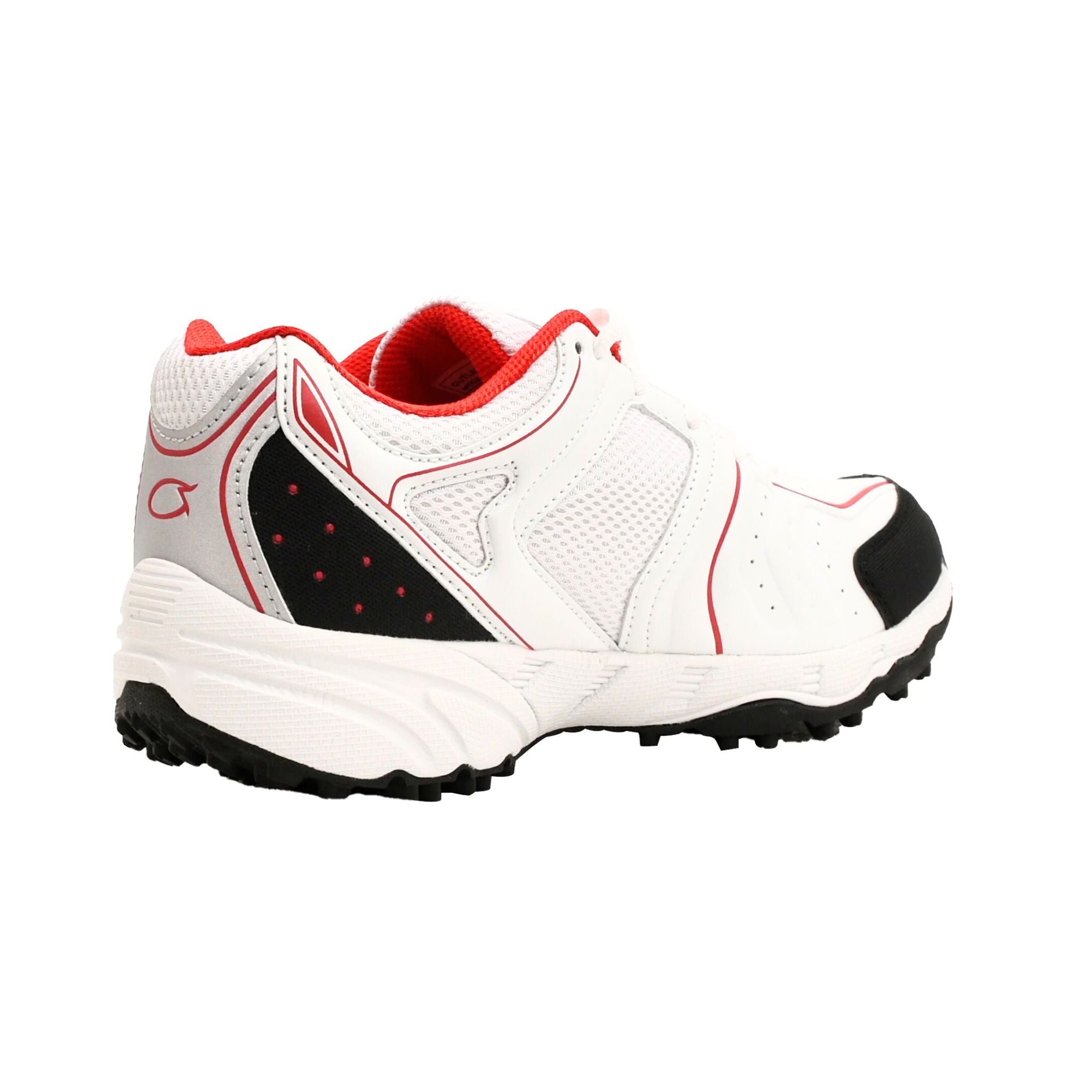 Outlander Mens Studded Cricket Sports Shoes -White/Red