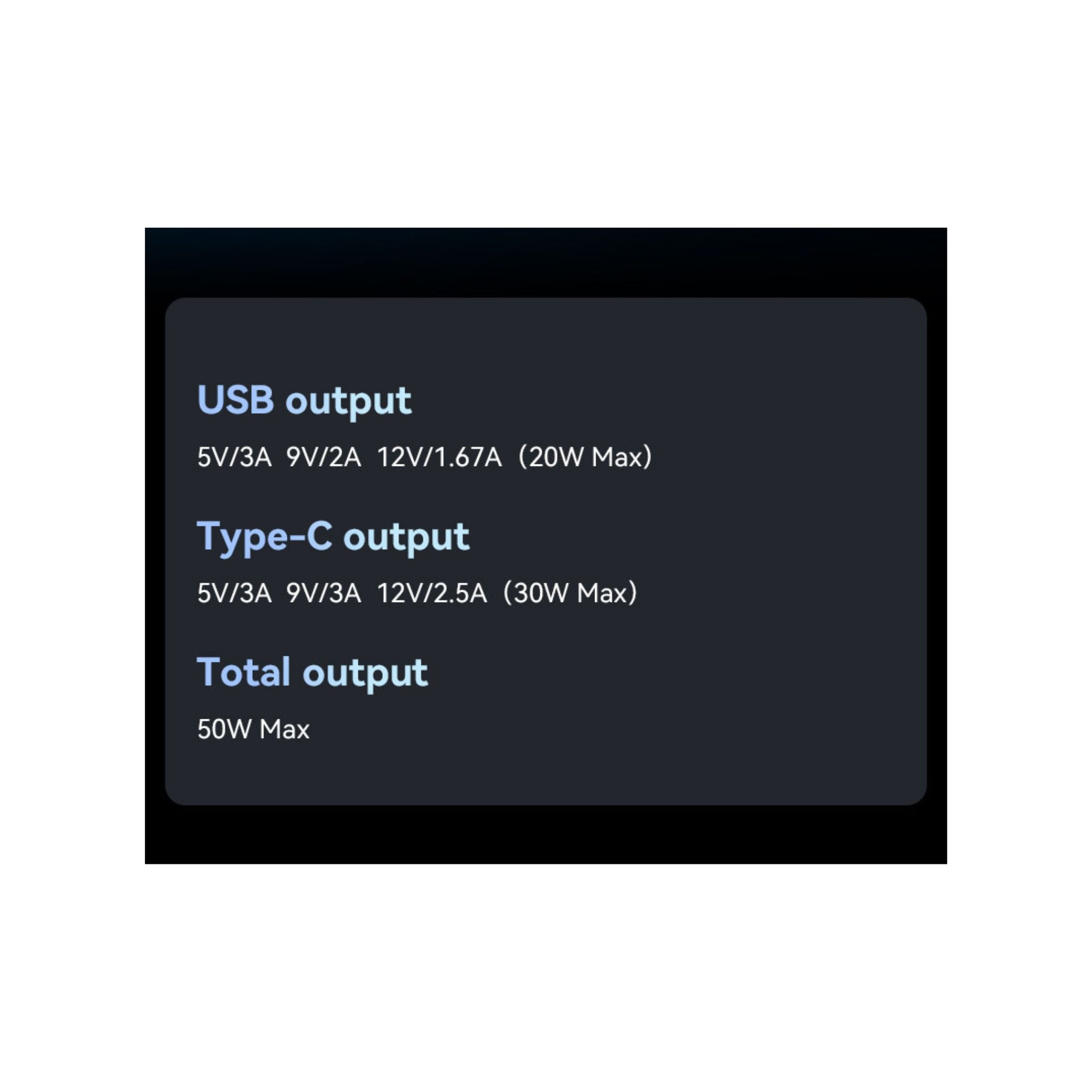 Yesido Y64 Aluminum Alloy USB + TC PD30W + USB20W Multi Protection 50w Fast Charging Car Charger - Black