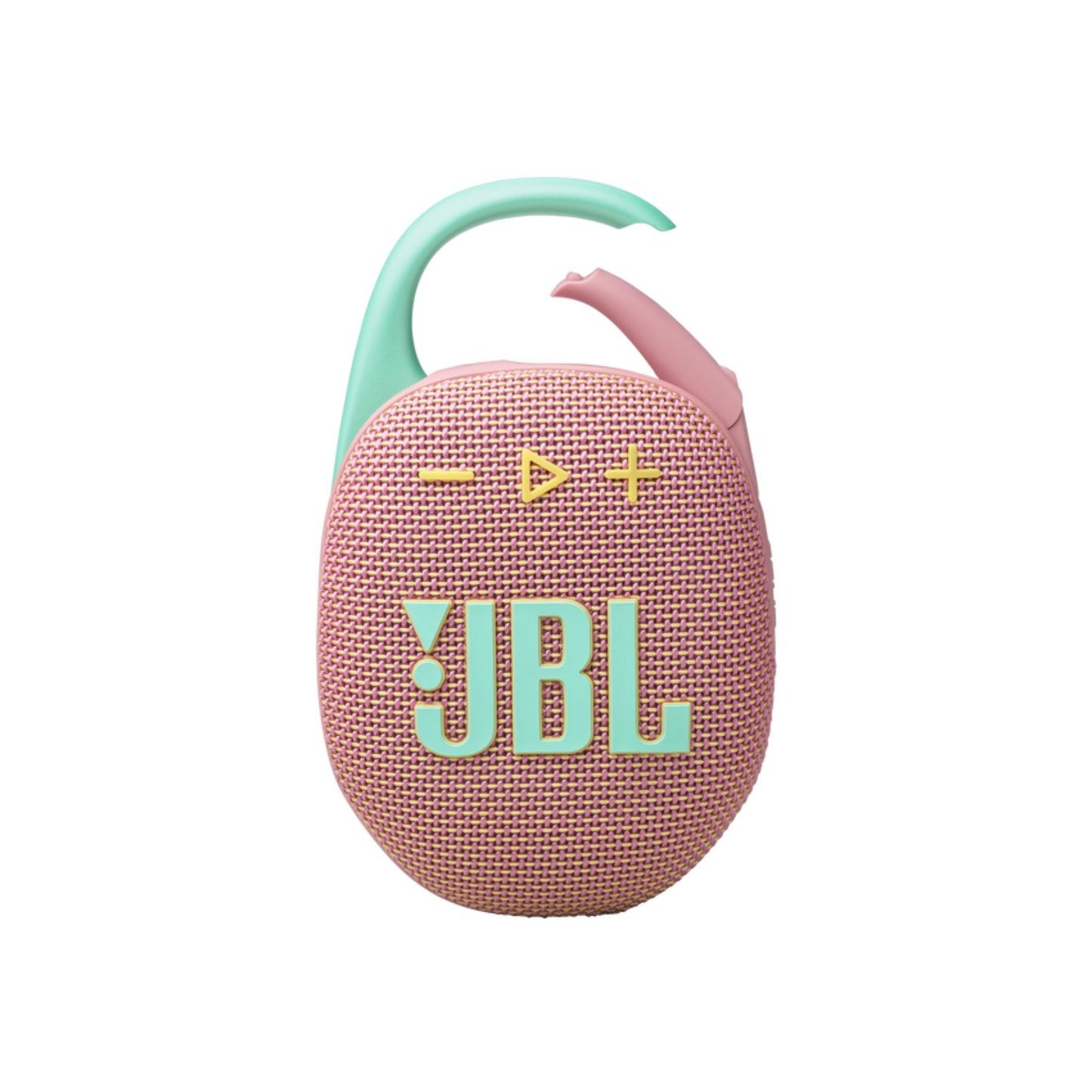 JBL Clip 5 Portable Wireless Speaker, Bluetooth 5.3, 3 Hours Charging Time, 15 Hours Battery Life, Splash Proof, Water Proof & Dust Proof, Rechargeable Battery - Pink