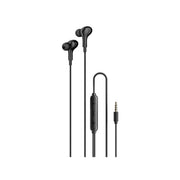 Porodo Soundtec Stereo Bass 3.5mm Wired Earphones - Black