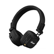 Marshall Major V Wireless On-Ear Headphones with Rugged & Foldable Design, Wireless Charging, 3 Hours Charging Time, Customizable M-Button, Bluetooth Version 5.3, Up to 100 Hours Play Time - Black