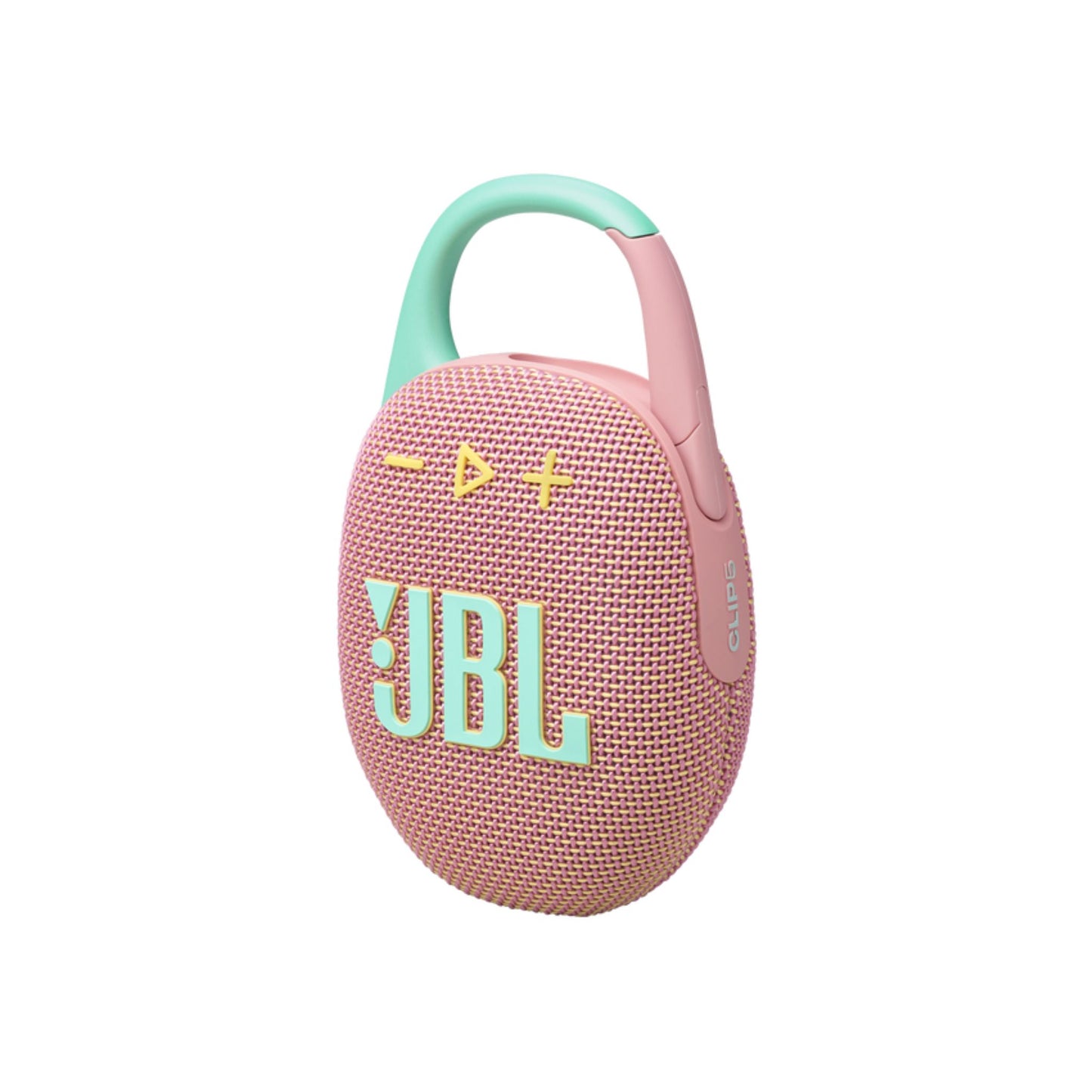 JBL Clip 5 Portable Wireless Speaker, Bluetooth 5.3, 3 Hours Charging Time, 15 Hours Battery Life, Splash Proof, Water Proof & Dust Proof, Rechargeable Battery - Pink