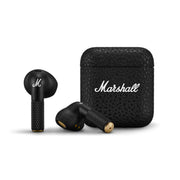 Marshall Minor IV Wireless Earbuds with Active Noise Cancellation, Waterproof, 12mm Driver Size, Bluetooth Version 5.3, Up to 30 Hours Playtime, Touch Control- Black