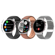 Haino Teko 29 Waterproof Design Smart Watch With AMOLED Display BT Calling 3 Pair Straps and Charging Cable Designed for Ladiesand Gents - Silver