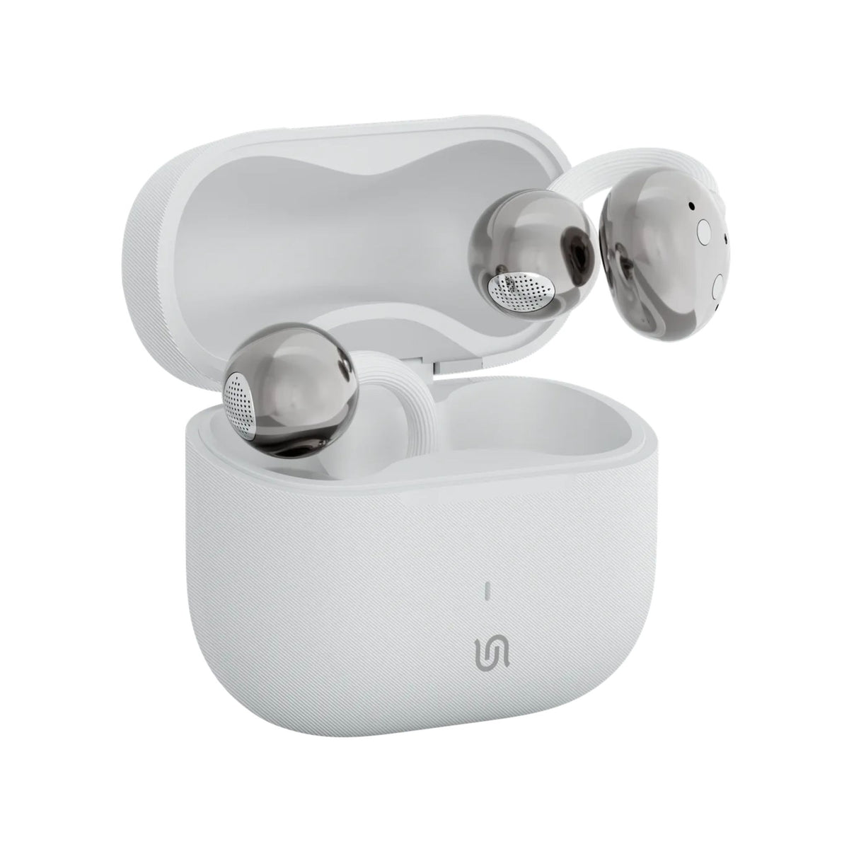Porodo Soundtec Avan Open-Ear Wireless Earbuds With TWS Automatic Pairing - White