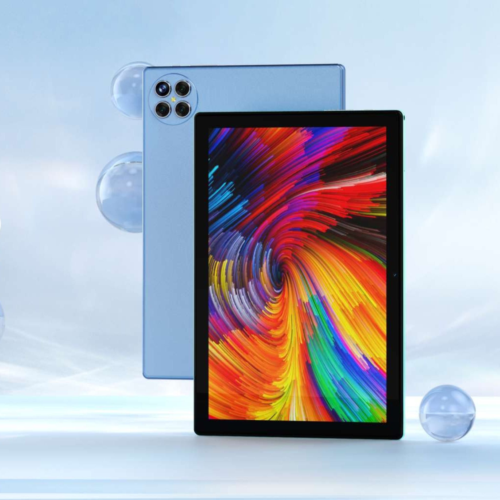 Modio M19 10.1inch 1280 * 800 IPS Android High Definition Tablet 8GB RAM 512GB ROM Dual Sim Blue