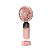 Porodo Lifestyle Chillo Flex Portable Handheld Fan with 5 Adjustable Speed Levels - Pink