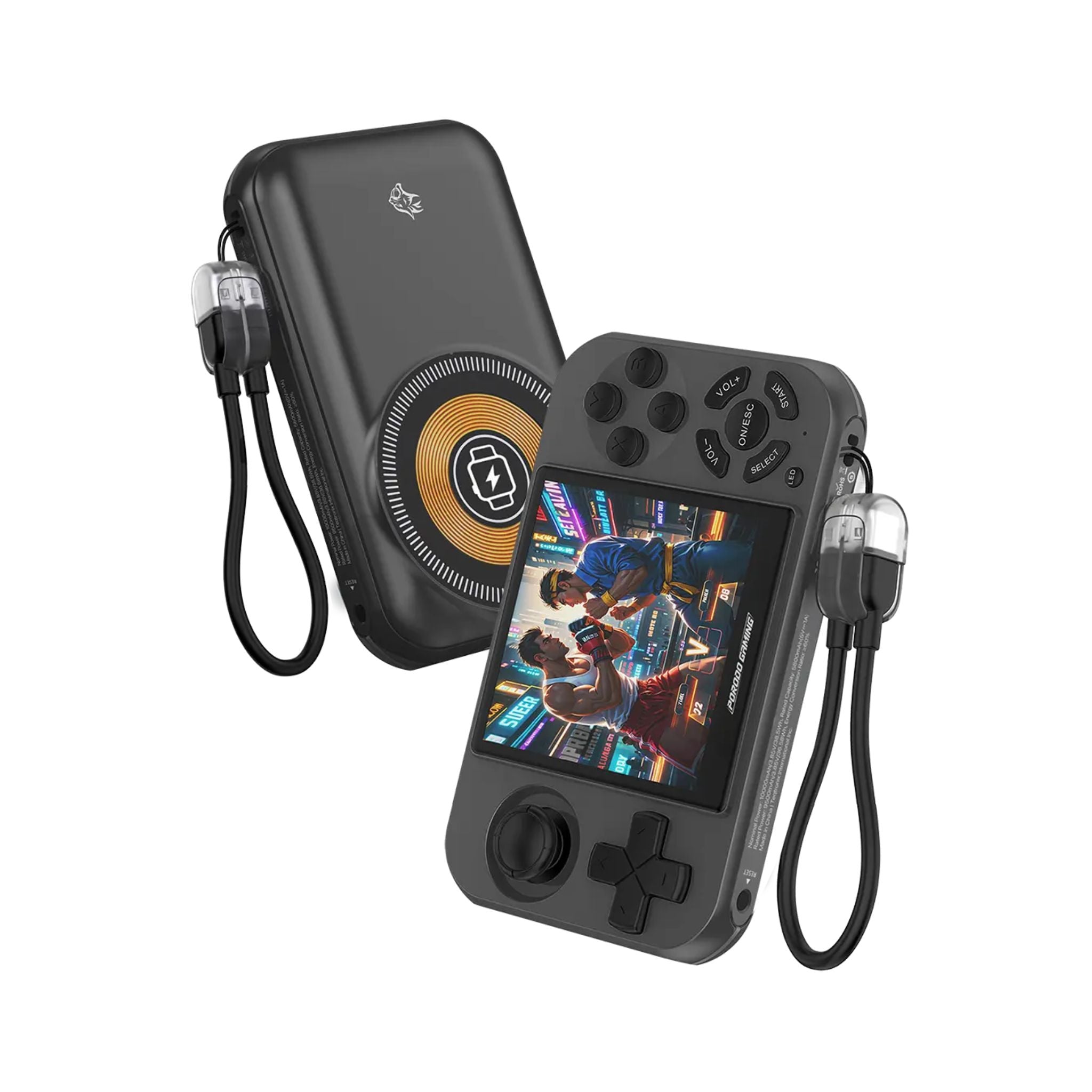 Porodo Gaming Powerplay Power Bank Gaming Controller with Wireless Charging - Gray
