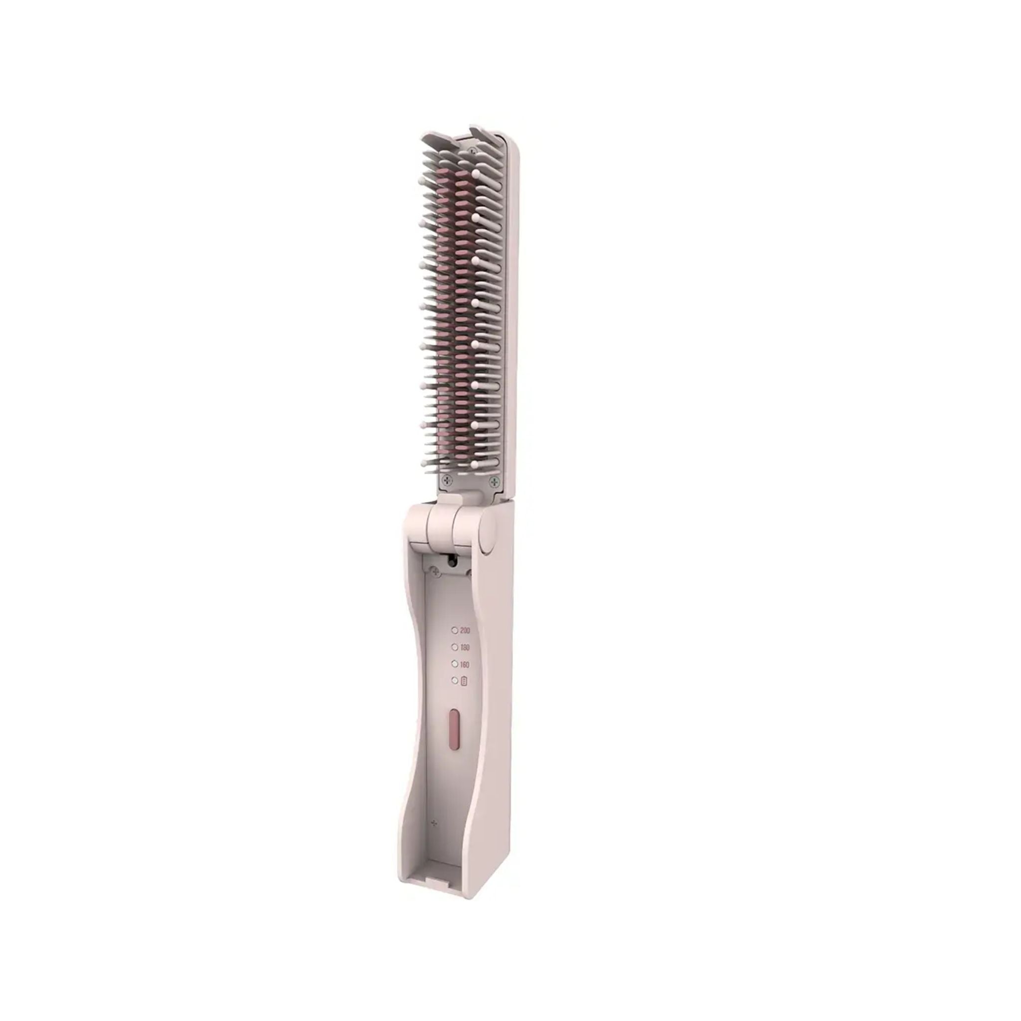 Porodo Foldable Mini Straightener Brush - Pink