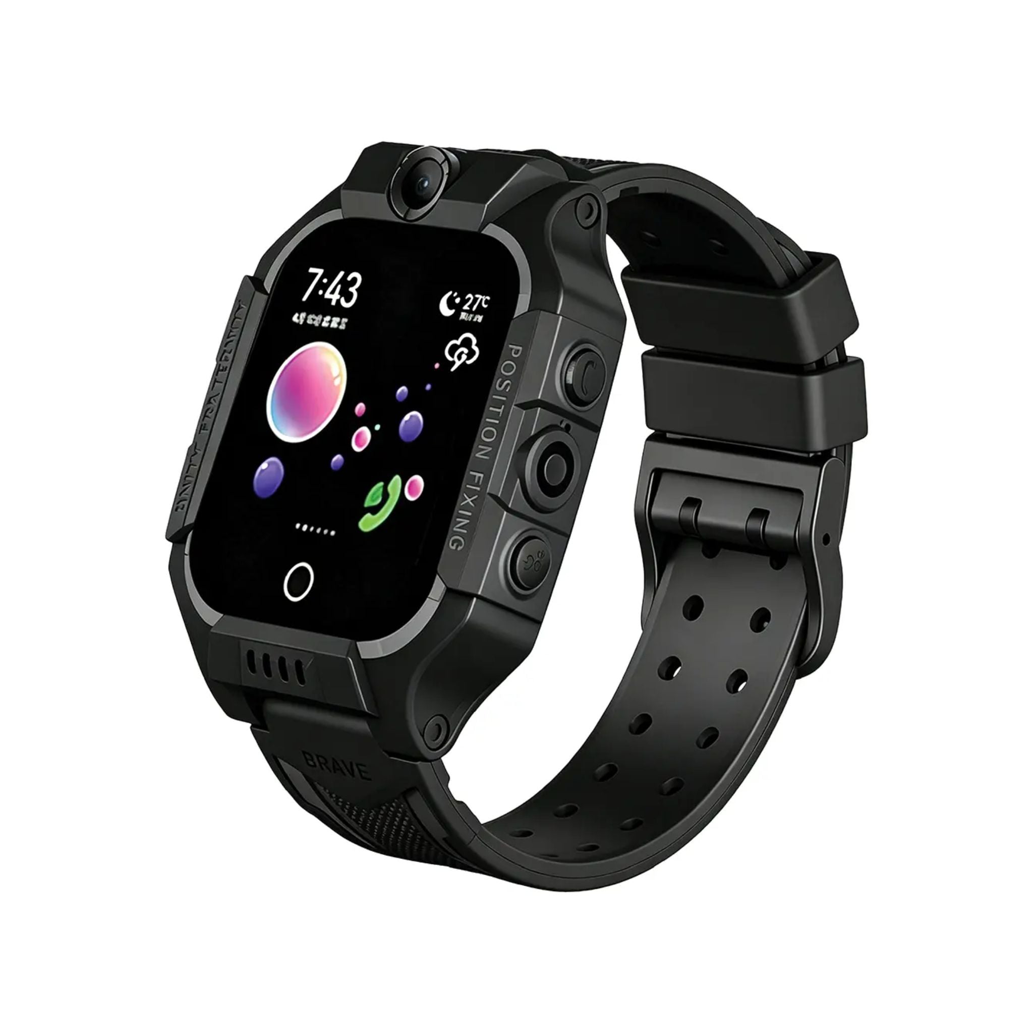 Green Lion Kids Smart Watch Series 5 - Black