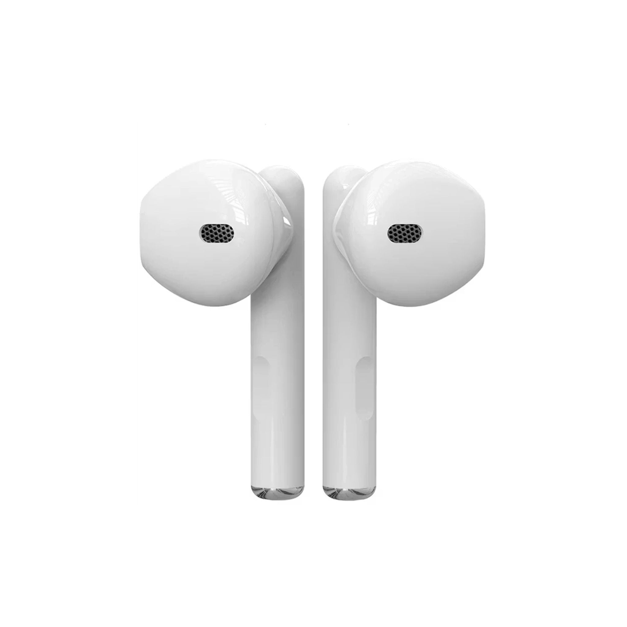 Porodo Soundtec PopWave True Wireless Deep Bass Earbuds with Voice Assistant, 200mAh Charging Case & 25mAh Earbuds Battery, Up to 4 Hours Working Time, 13mm Powerful Driver, Touch Control - White