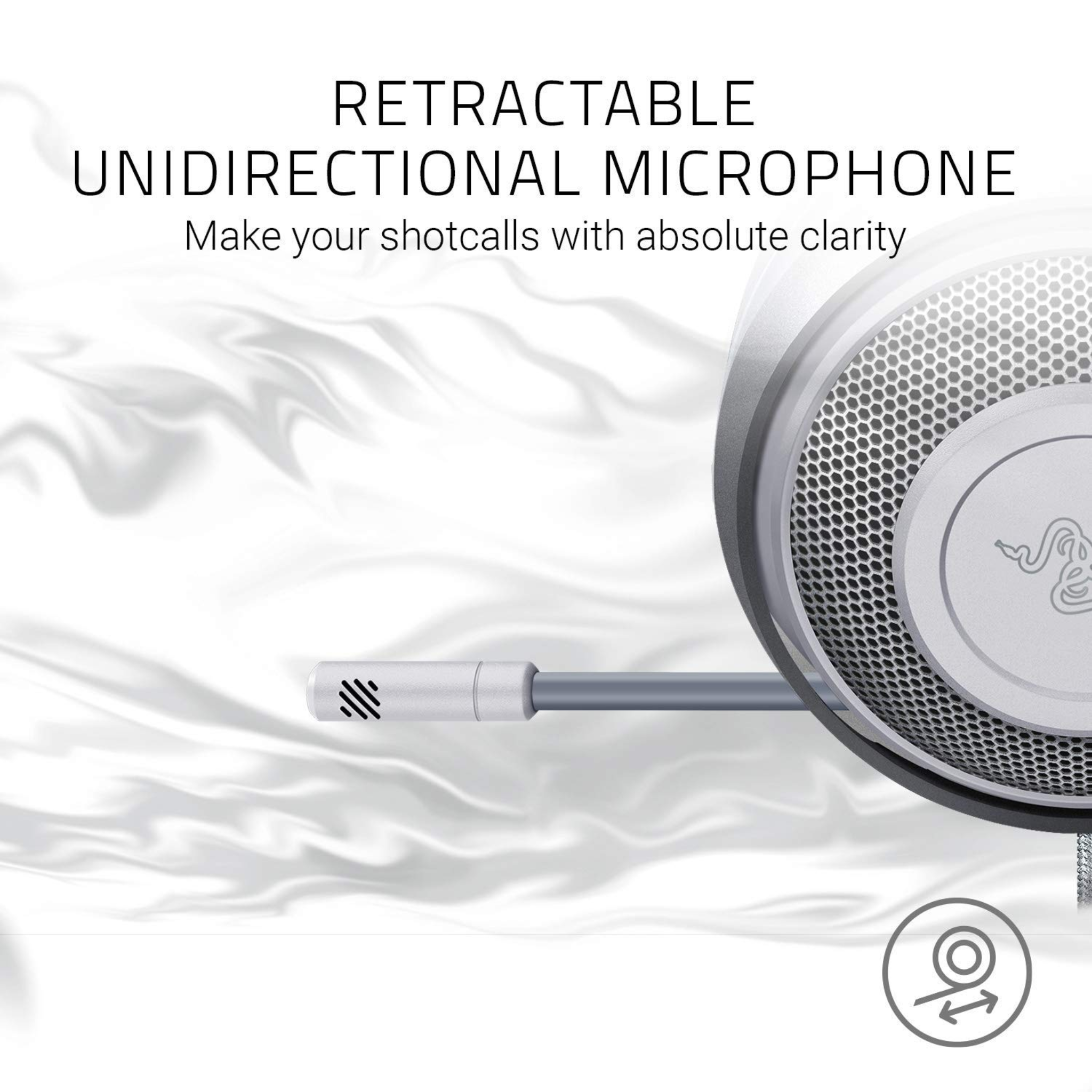 Razer Kraken Multi-Platform Wired Gaming Headset -  Mercury White