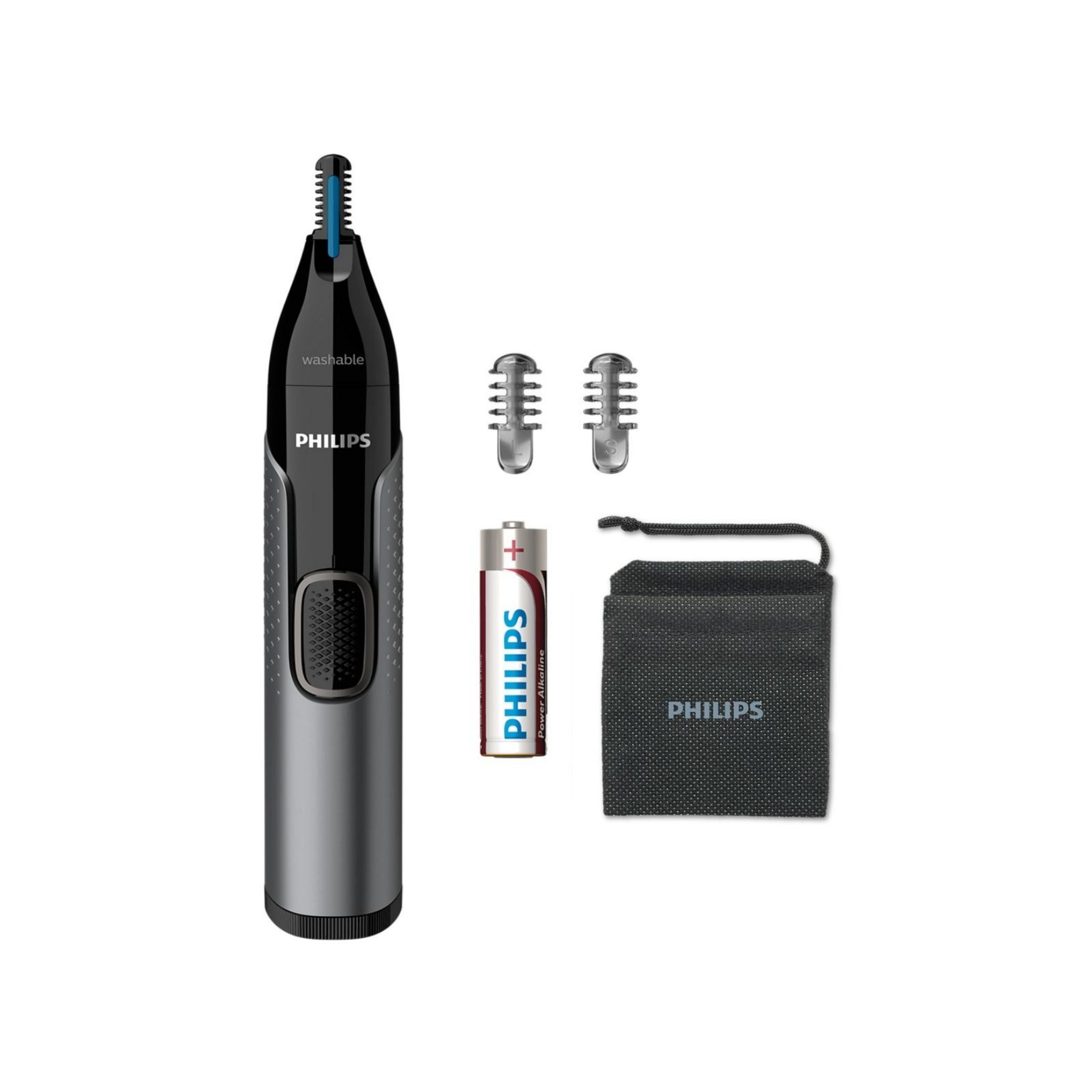 PHILIPS NT3650/16 Nose and Ear Trimmer Series 3000 Waterproof, Nc - Black