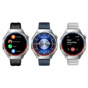 HainoTeko RW-77 Waterproof Smart Watch With AMOLED Display Bluetooth Calling 10 Days Battery Life and 3 Pair Straps Designed for Ladies and Gents - Blue