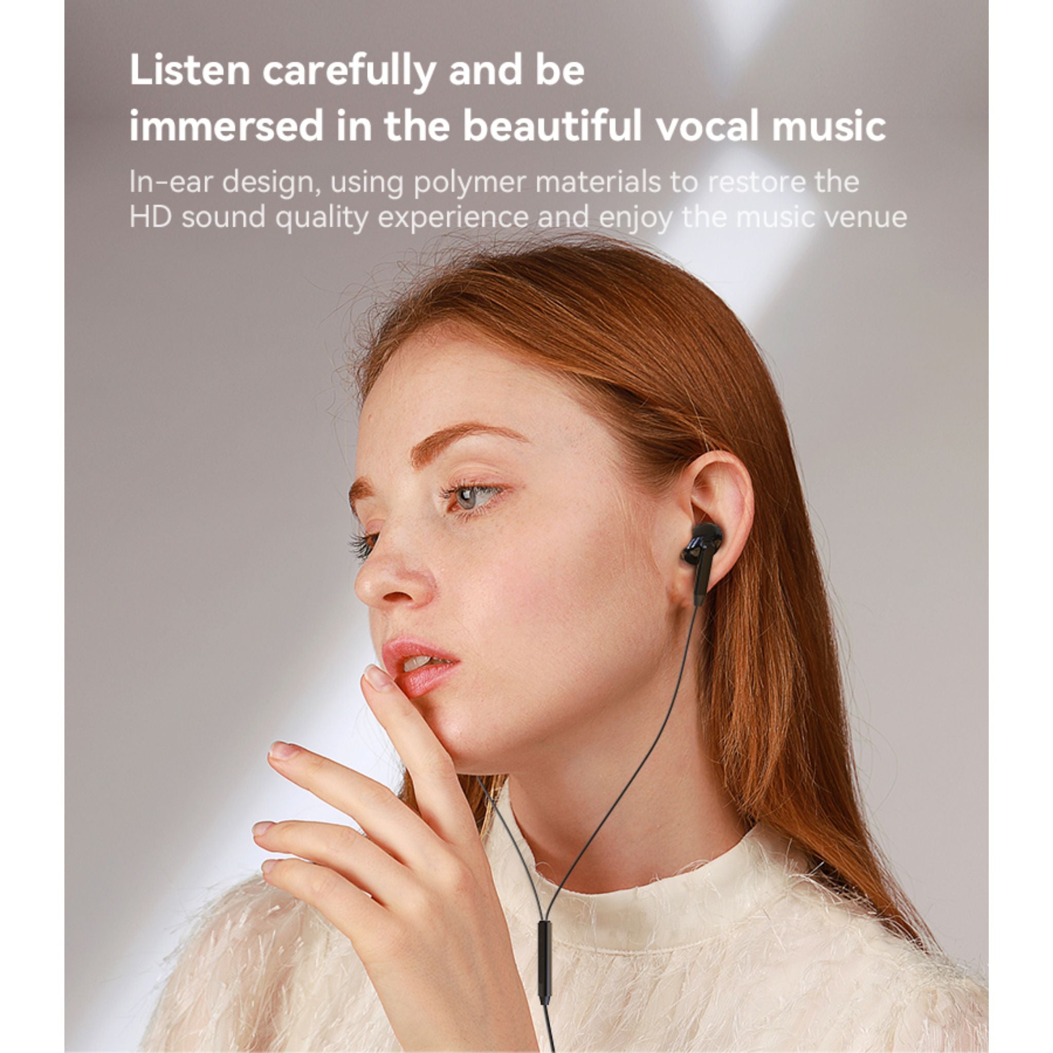 YESIDO YH44 High Quality Ergonomically Designed In-ear Earphone Dual Dynamic Type-C Wired Headphones
