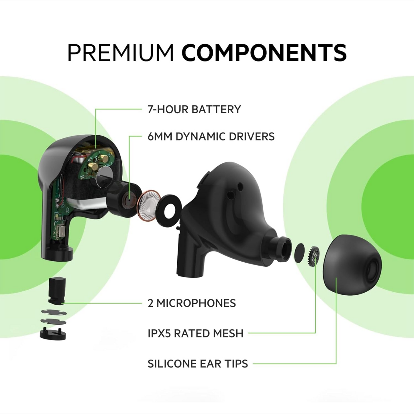 Belkin soundform Rise True Wireless in-Ear Earbuds - Black