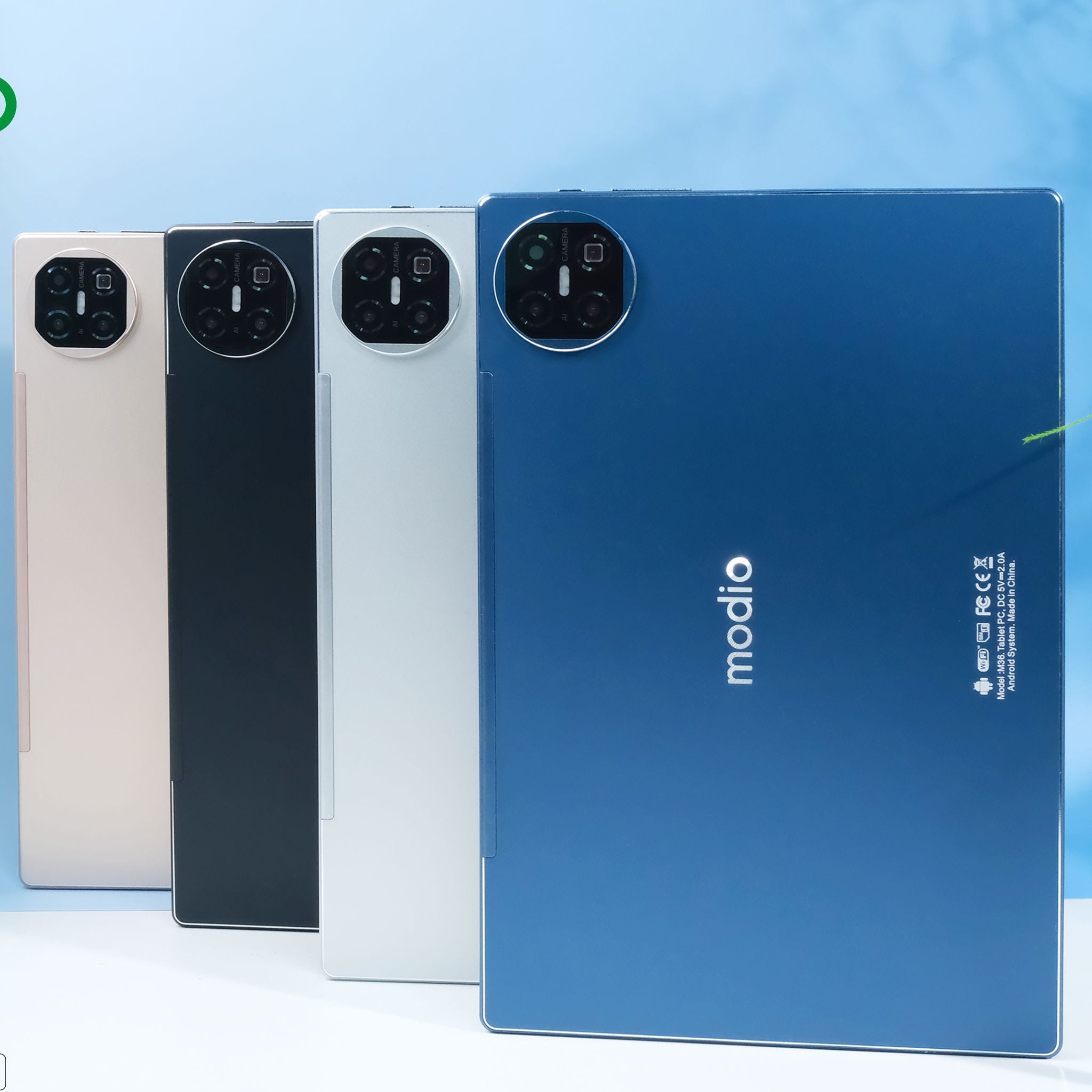 Modio M36 Tablet With 10.1 Inch Screen Dual SIM Blue, 12GB RAM 512GB 5G - Middle East Version With Gift