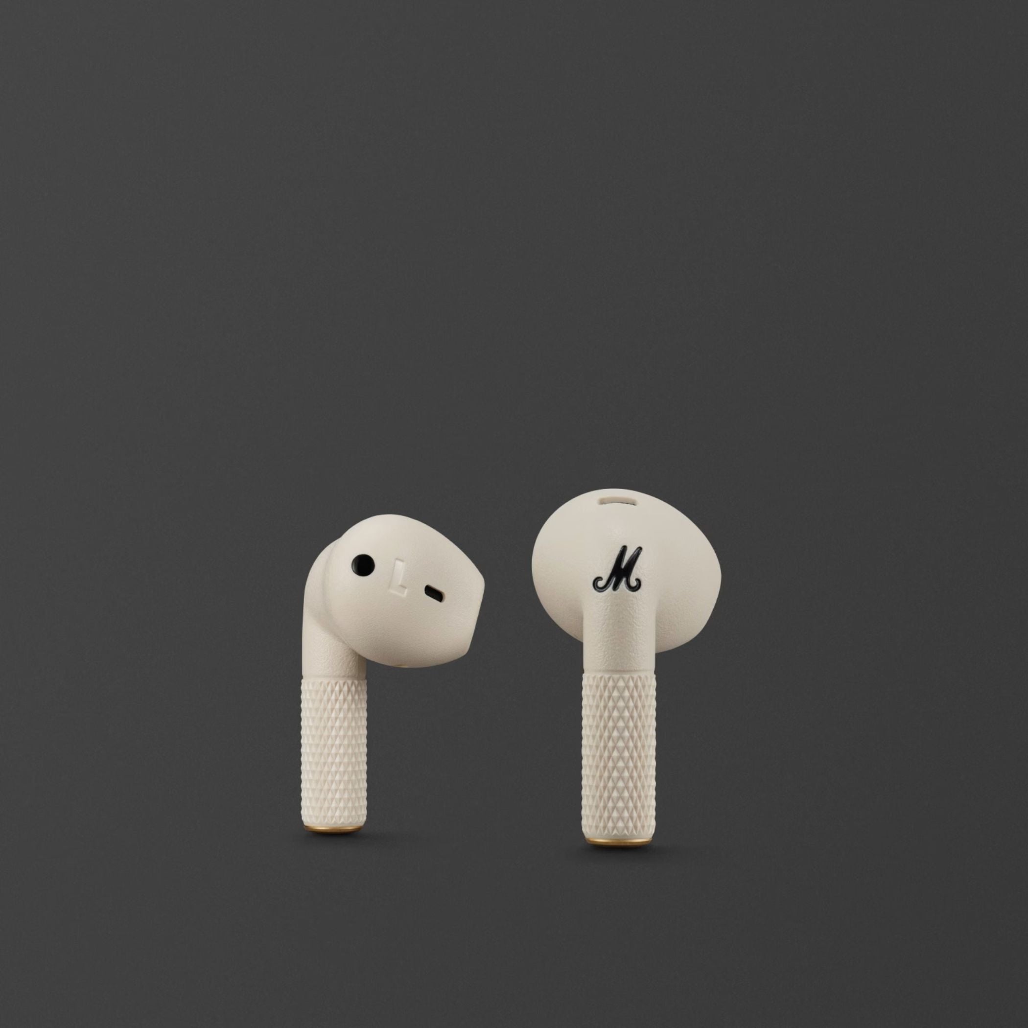 Marshall Minor IV Wireless Earbuds with Active Noise Cancellation, Waterproof, 12mm Driver Size, Bluetooth Version 5.3, Up to 30 Hours Playtime, Touch Control- Cream