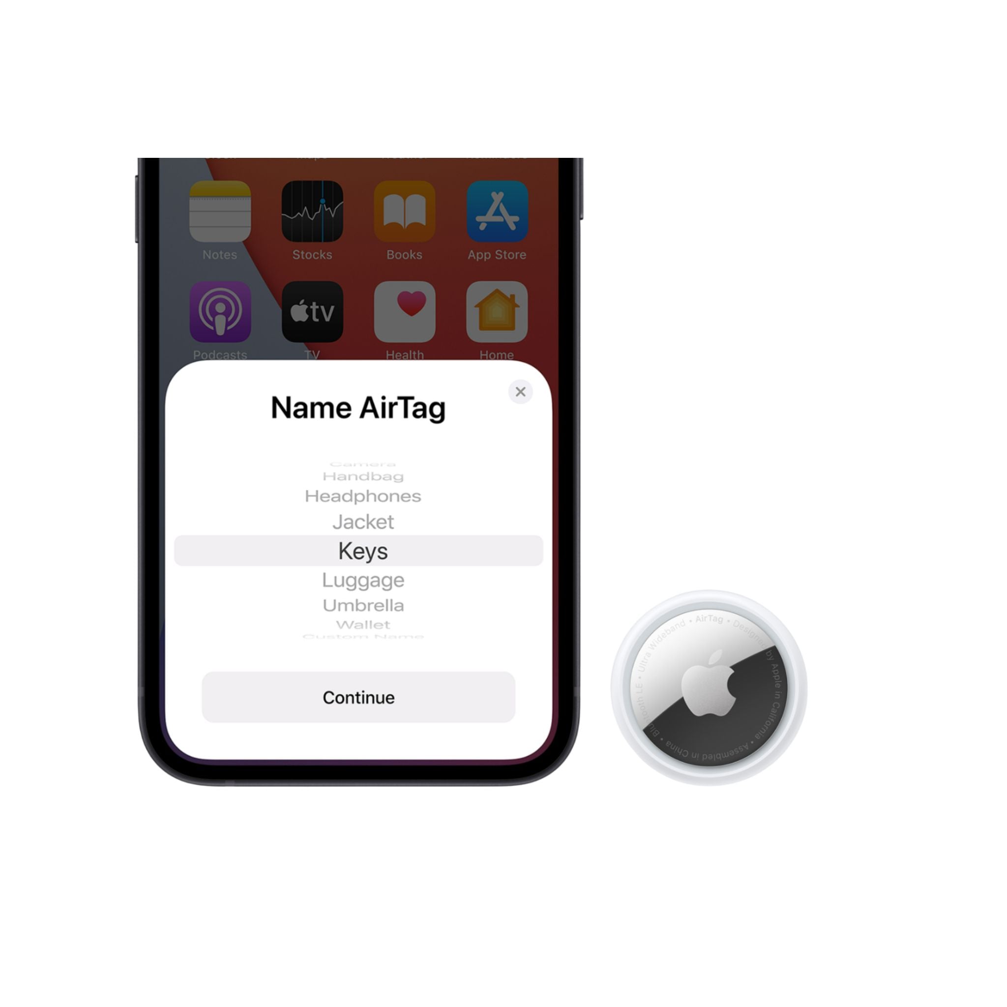 APPLE AirTag, 4 pack Tracker White