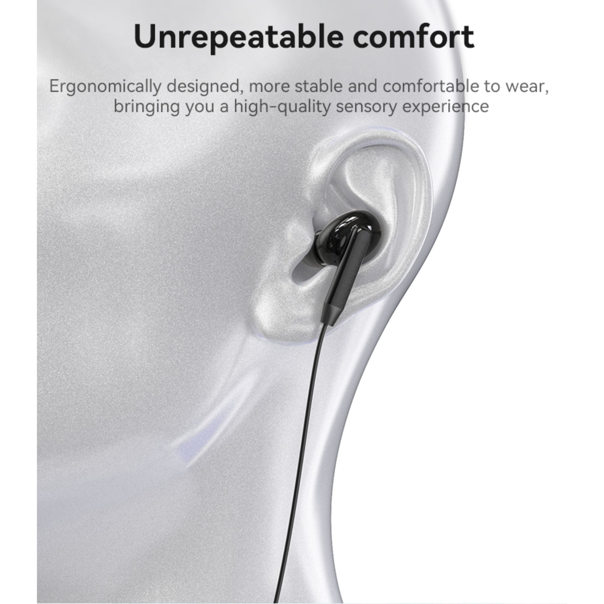 YESIDO YH44 High Quality Ergonomically Designed In-ear Earphone Dual Dynamic Type-C Wired Headphones