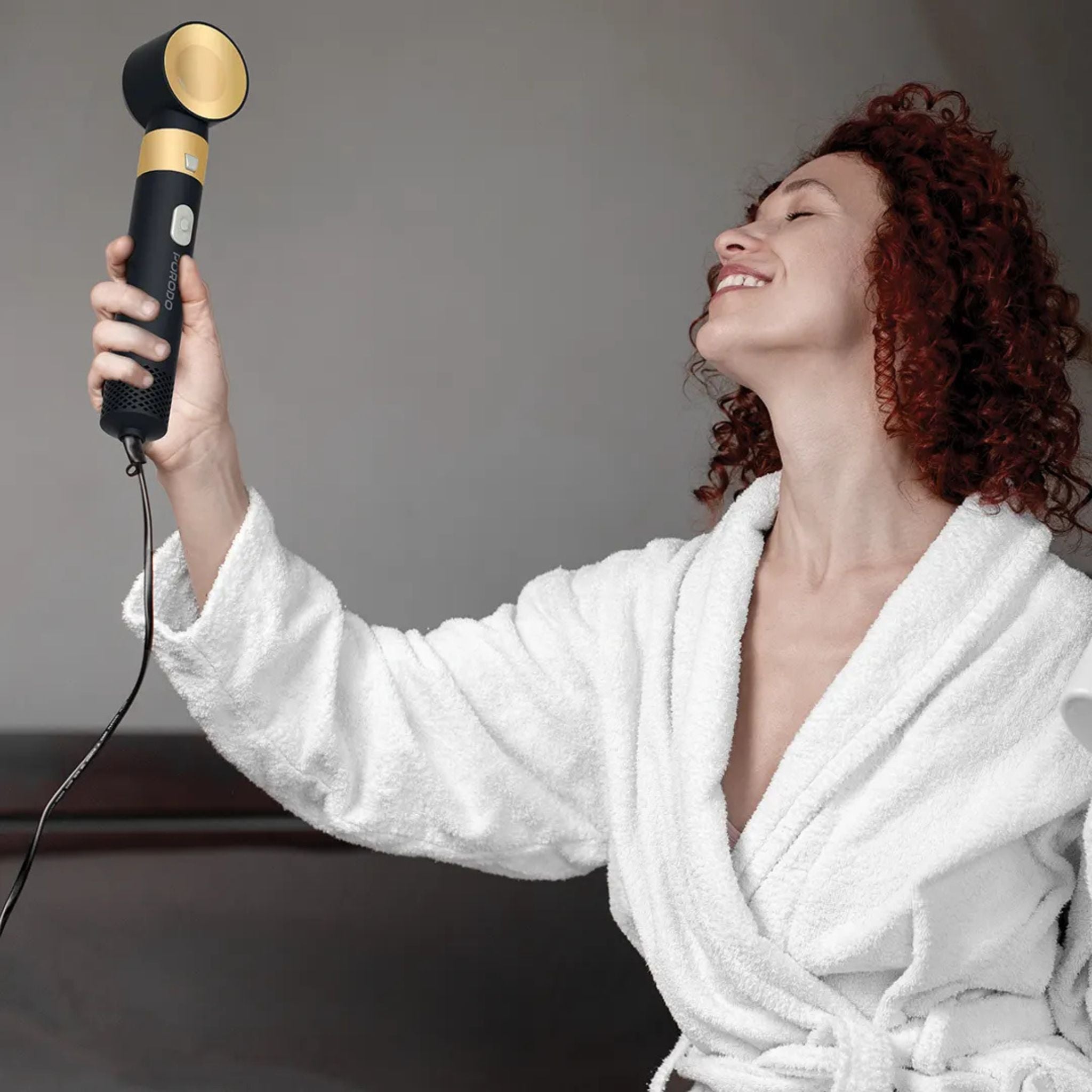 Porodo Lifestyle Multi-Styling Hair Dryer Set with 5 Drying Combs, 3 Airflow Modes, 600W Rated Power, No-Frizz Negative Ions, 3 Temperature Control Settings - Black