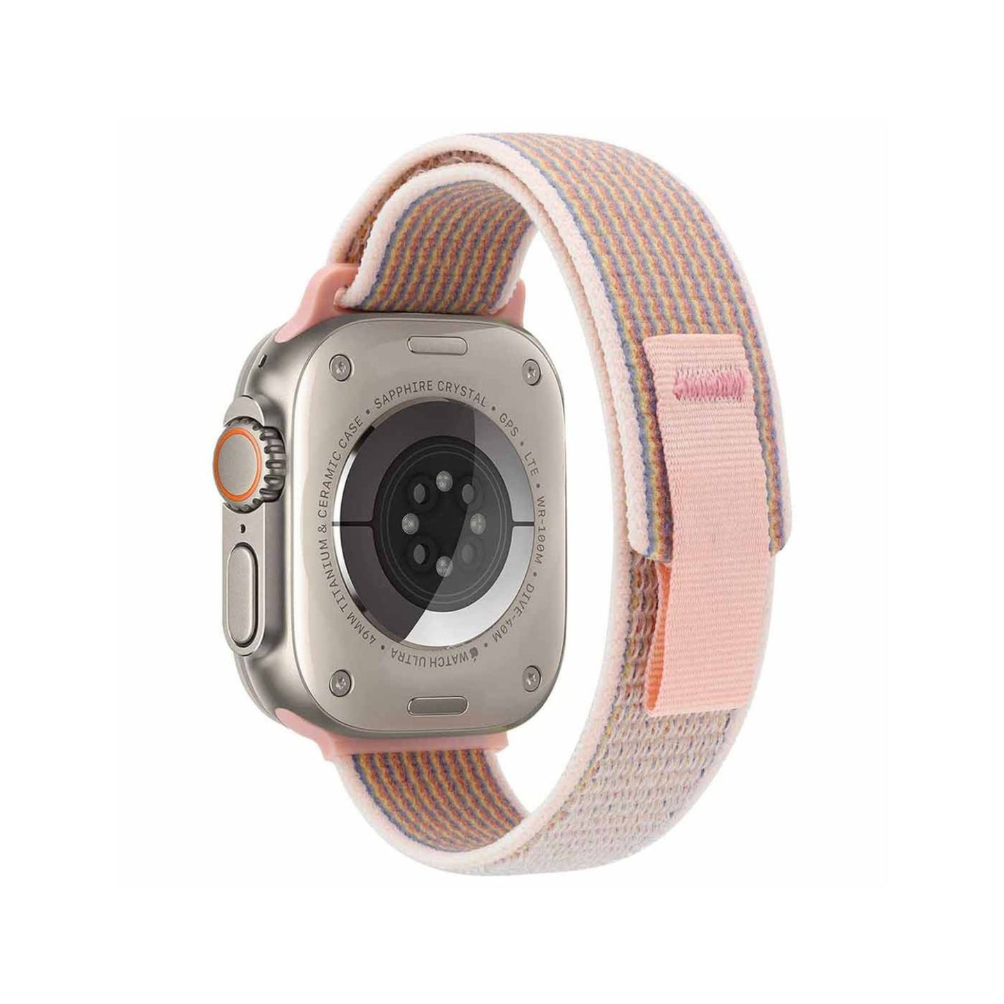 Green Lion Trail Loop Strap For iWatch_Pink