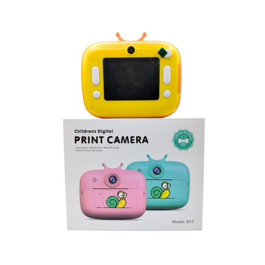 Childrens Digital Print Camera_Yellow