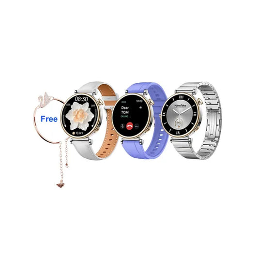 Premium Haino Teko (RW-43) 3 Pair Strap Smartwatches_Silver