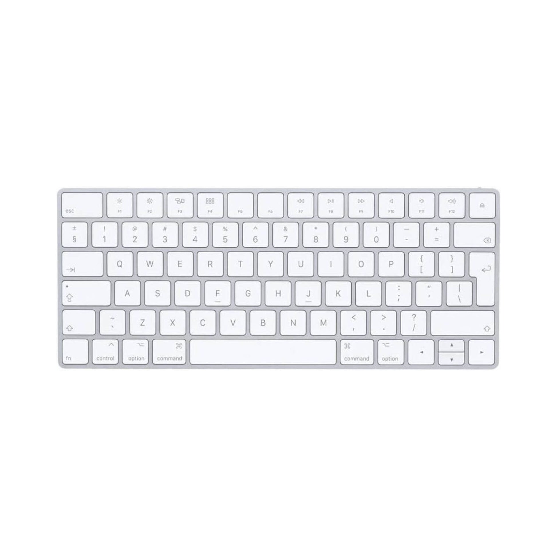 White keyboard on a white background