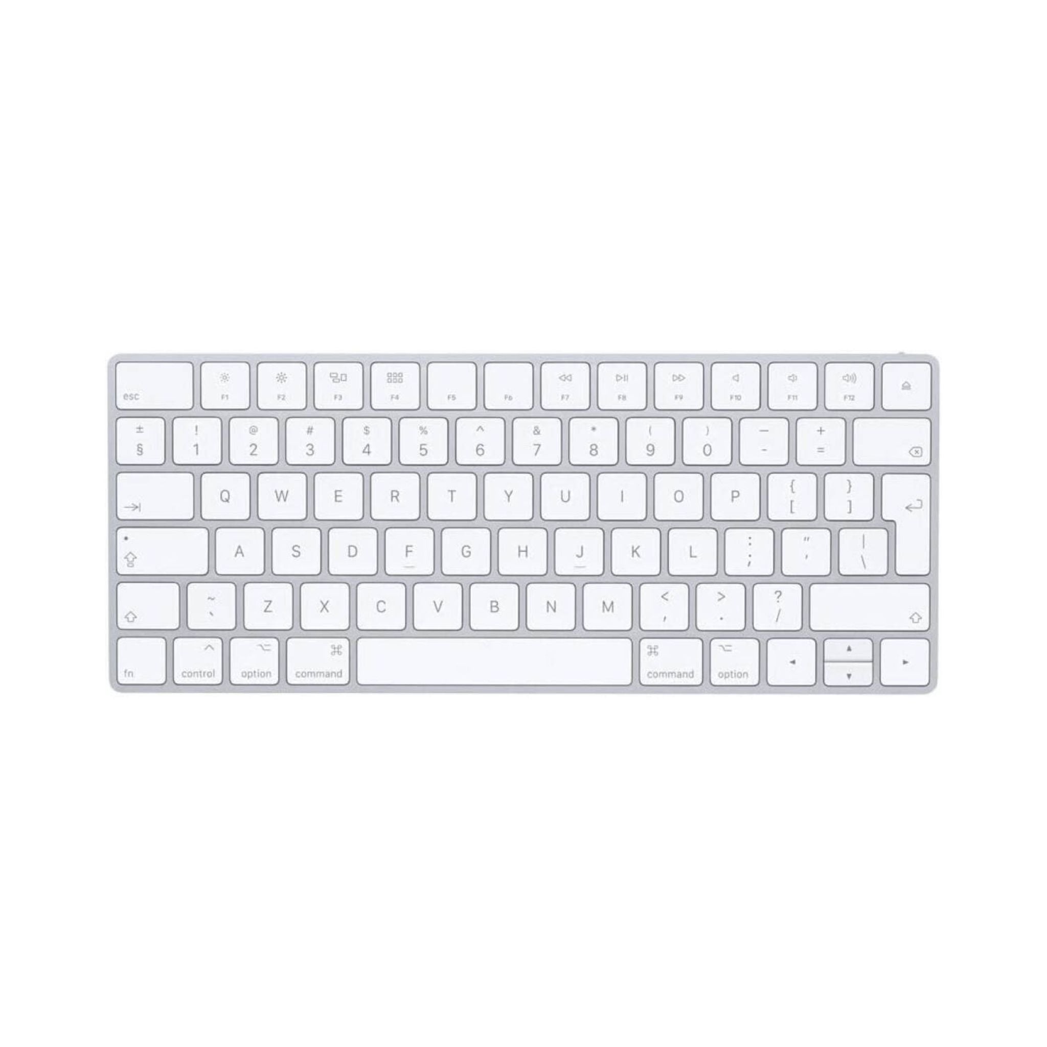 White keyboard on a white background