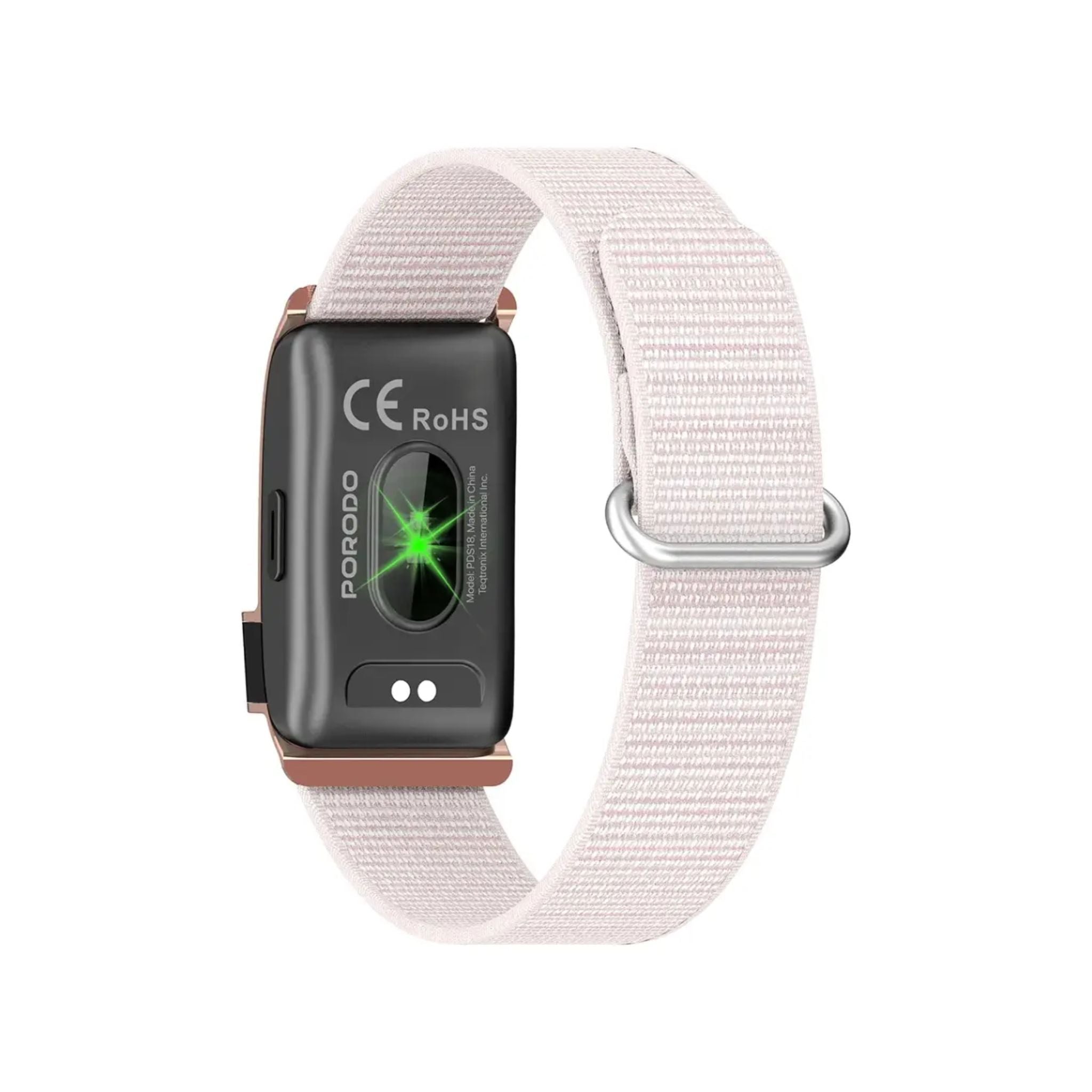 Porodo Trackfit Pro Smart Bracelet Fitness Tracker with Display App - Pink