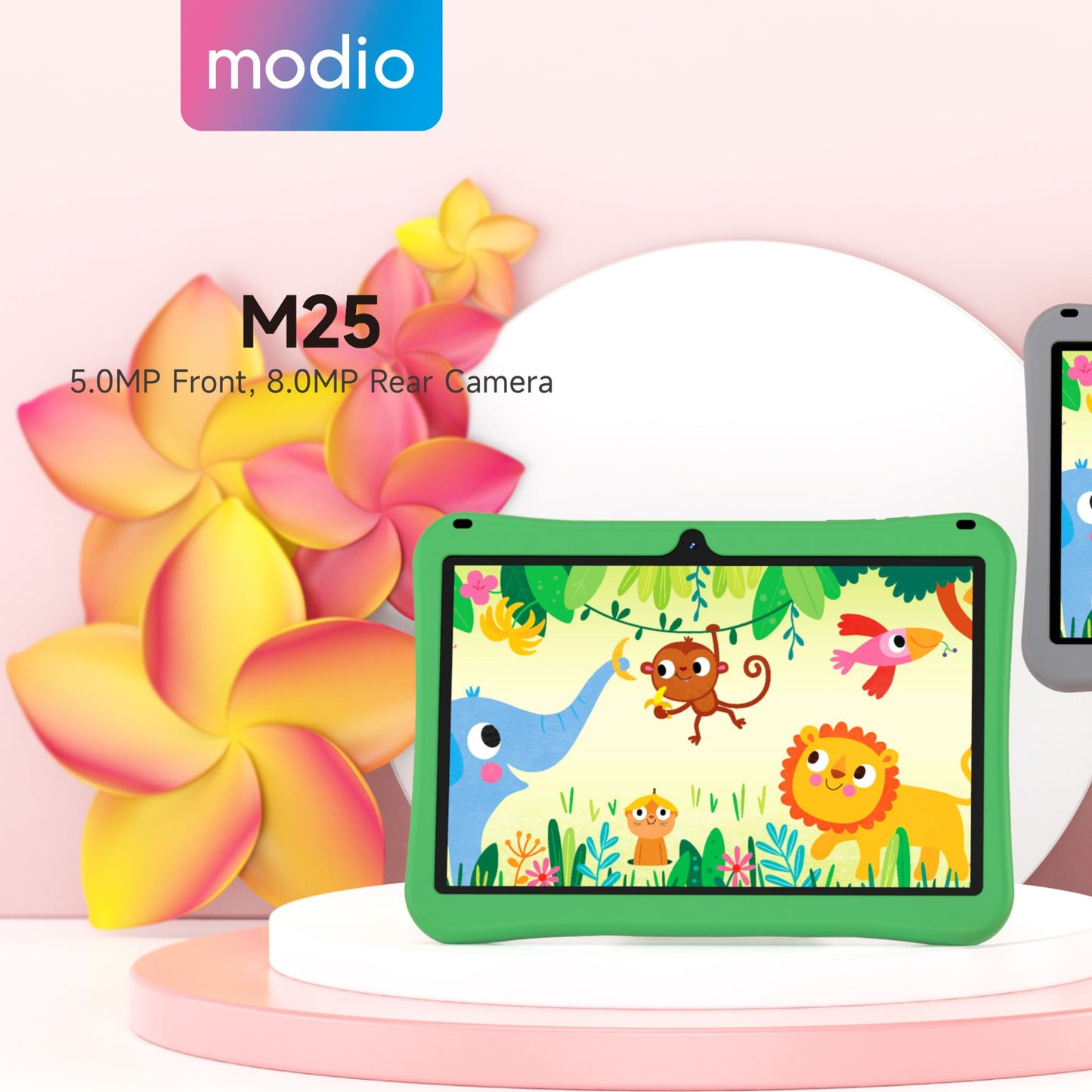 MODIO M25 WiFi Tablet With 10.1 Inch Screen,Dual Sim  Blue 8GB RAM 512GB 5G - Middle East Version With Gift