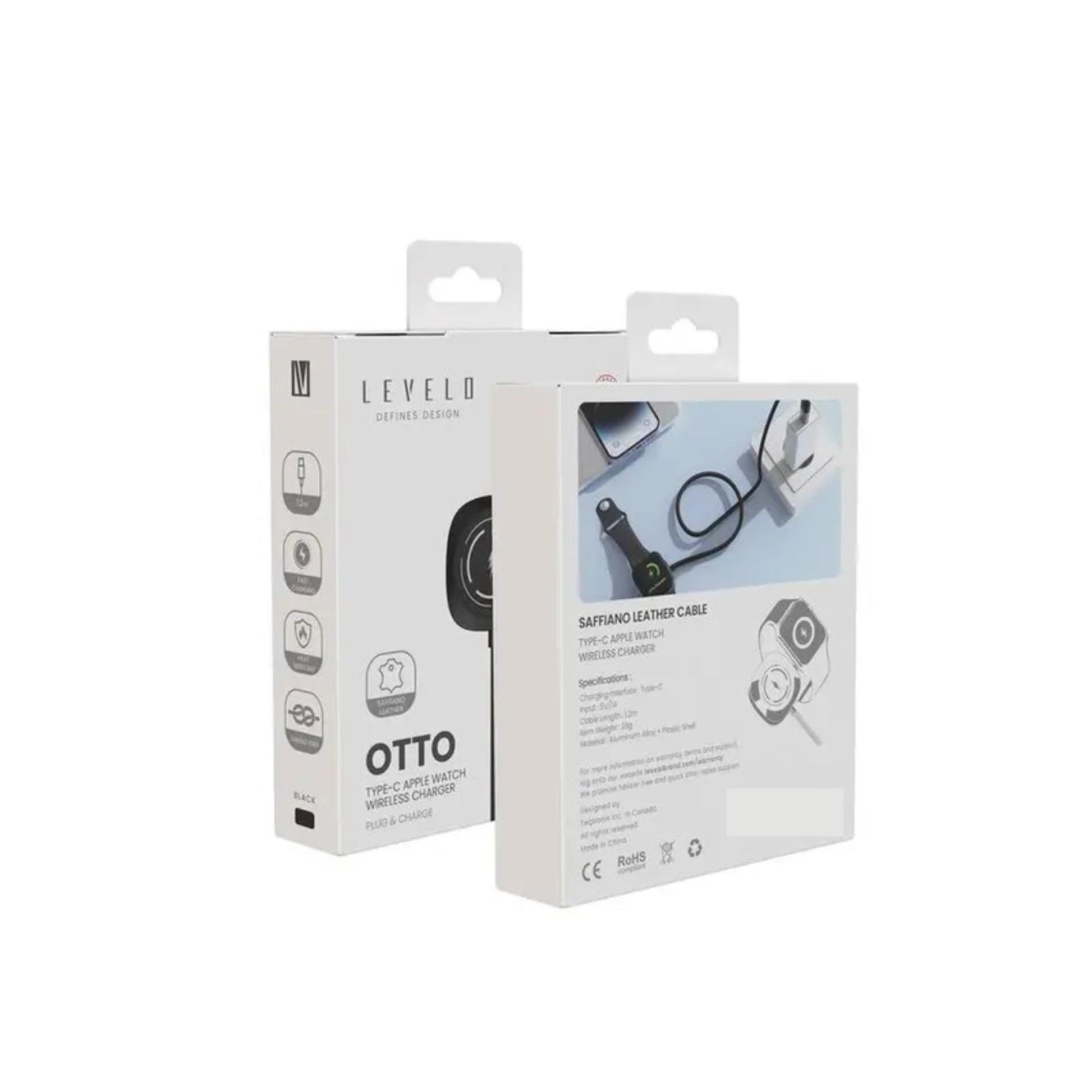 Levelo Otto Type C Apple Watch Wireless Charger Cable, Fast