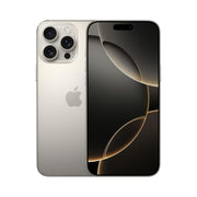 Apple smartphone showing front and back on a white background