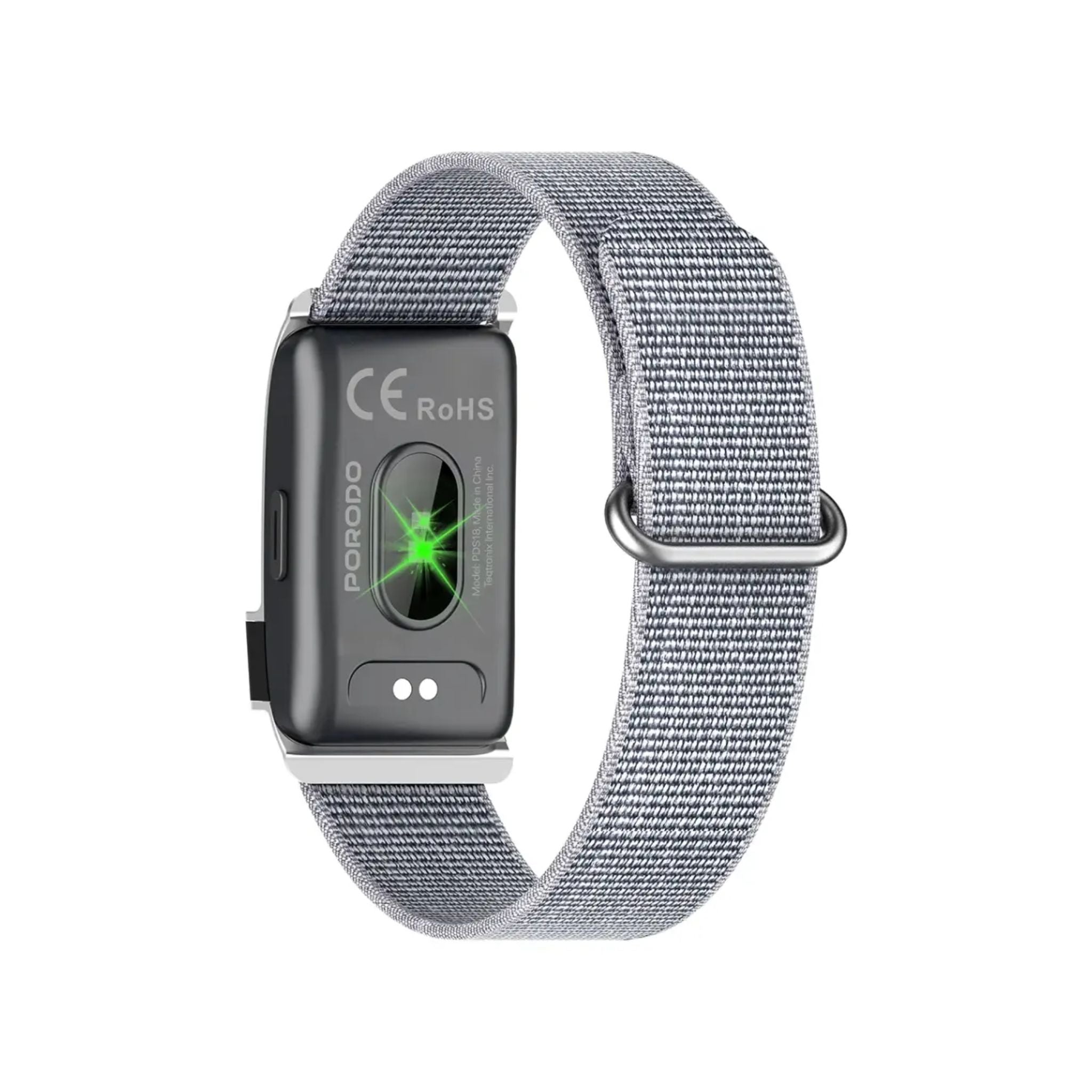 Porodo Trackfit Pro Smart Bracelet Fitness Tracker with Display App - Silver